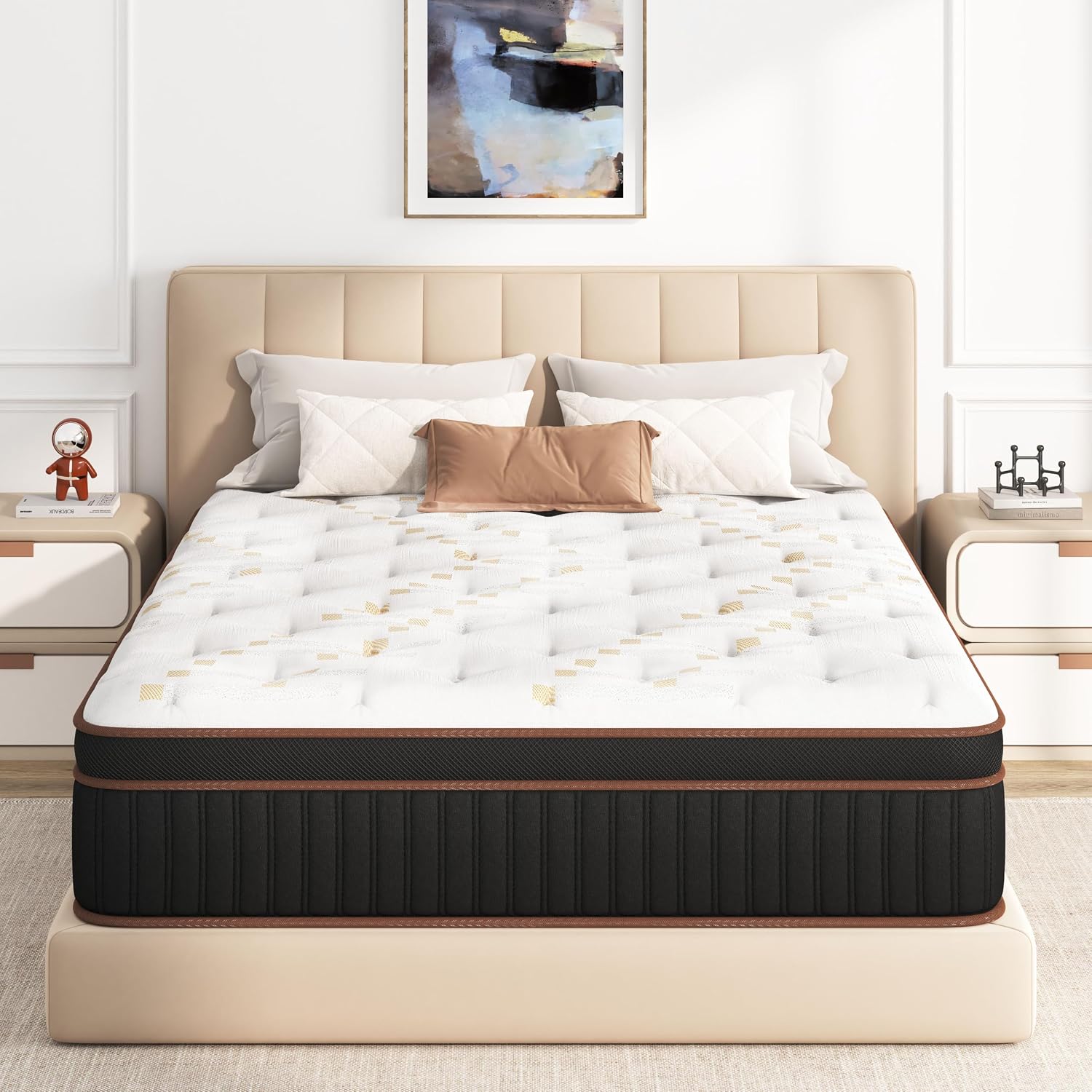 Detalle 2 de Skyark SK_10T Twin Hybrid Mattress, 10-Inch Medium-Firm with Gel Foam