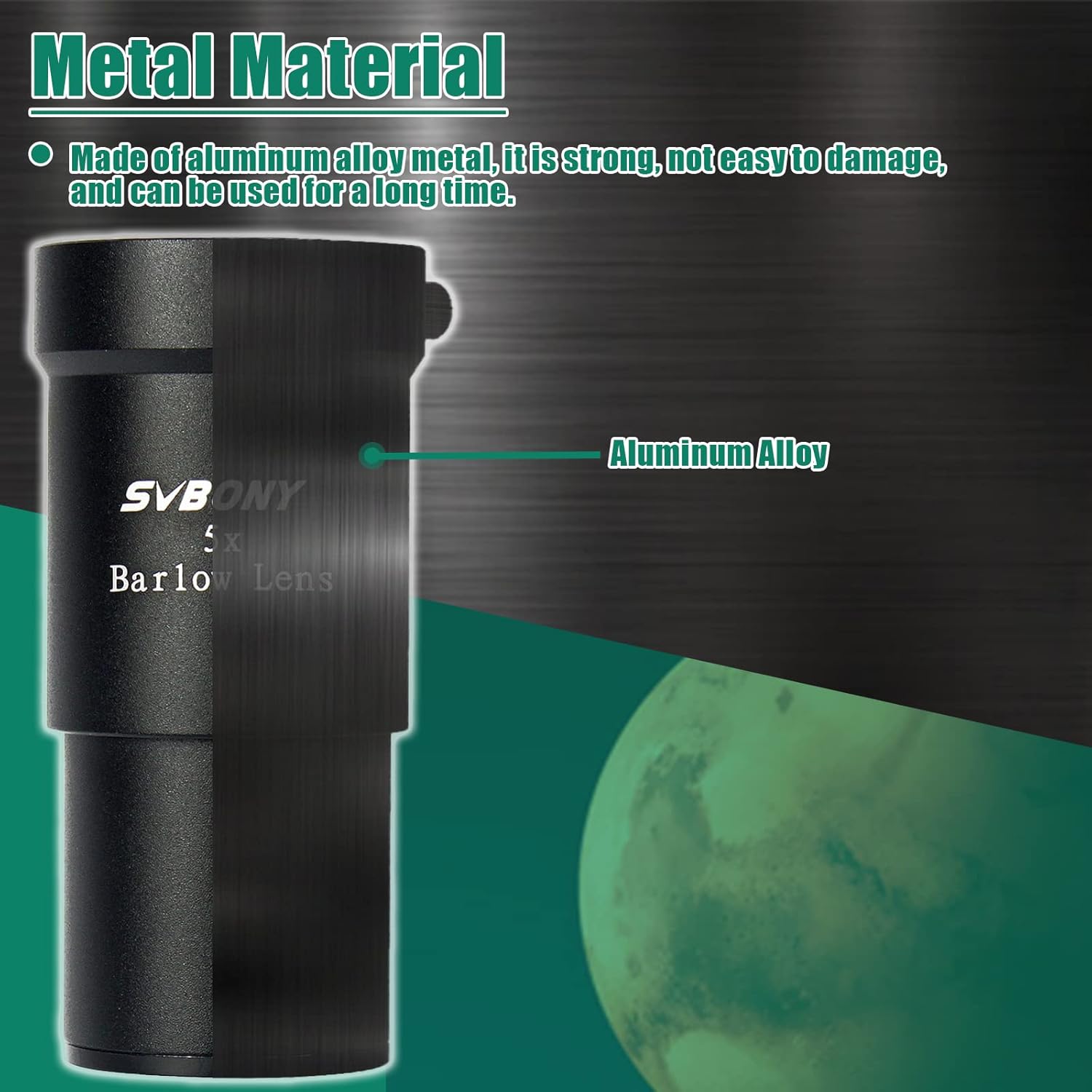 Thumbnail 6 de Svbony Barlow Lens 5x, 1.25 inches – Aluminium Alloy, Multi-Coated