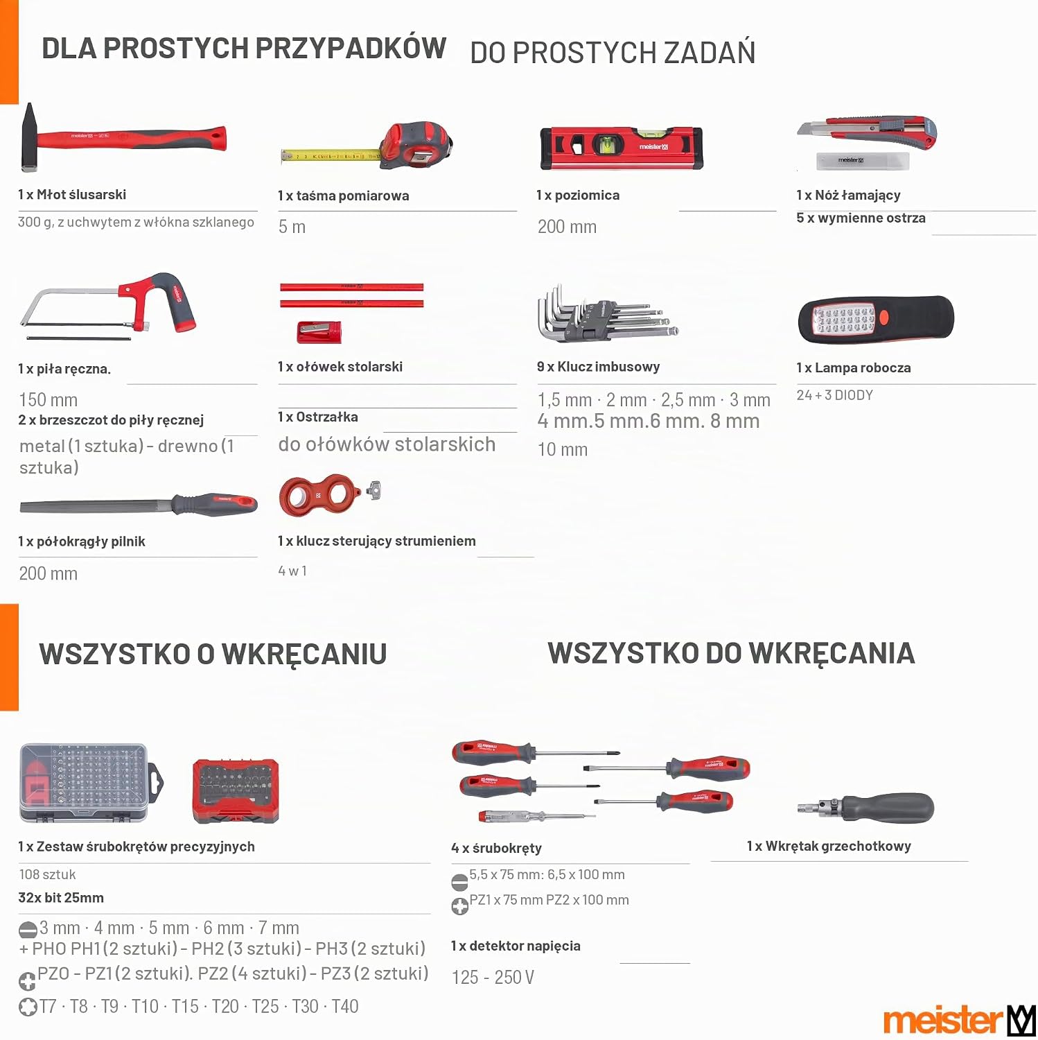 Thumbnail 4 de Meister 8973740 – wózek narzędziowy 230-częściowy na kółkach