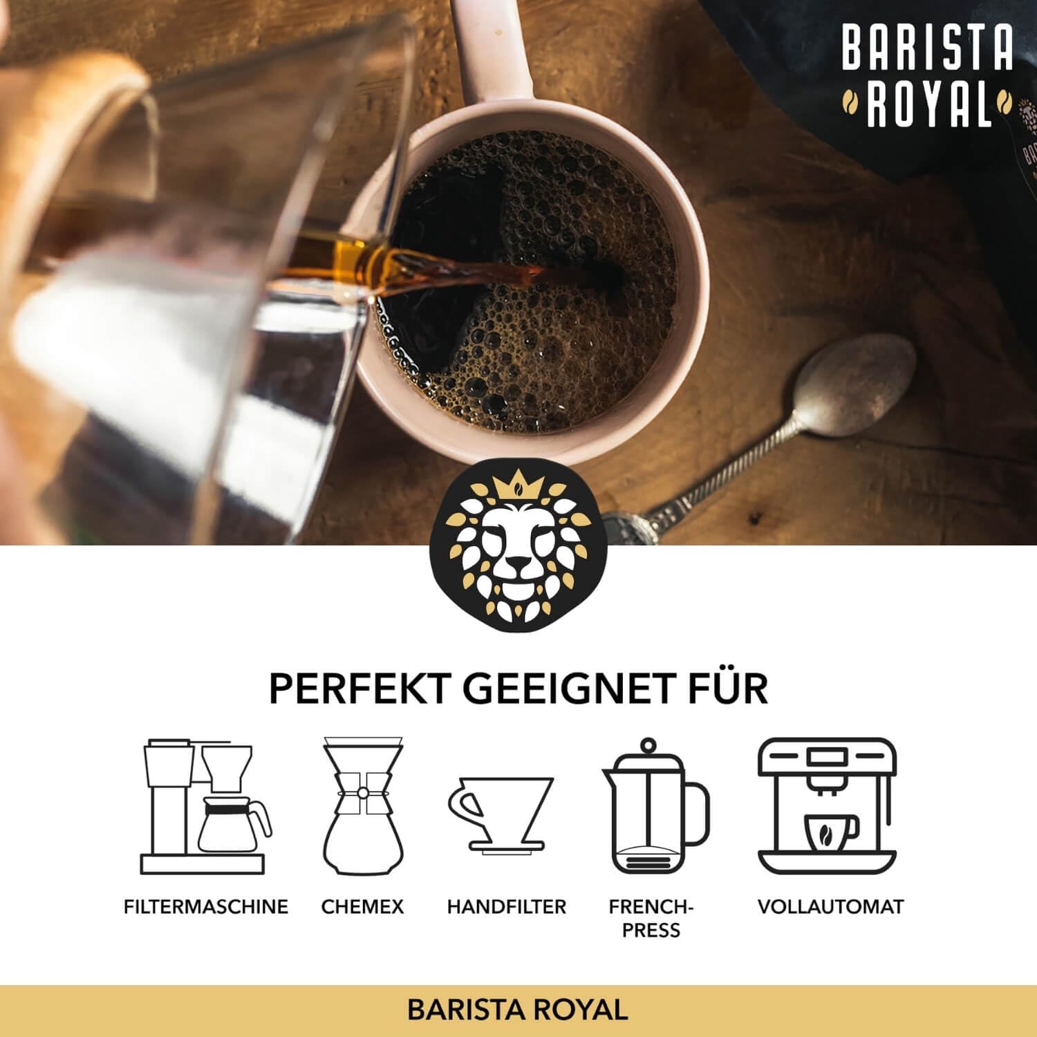 Detalle de Premium Kaffeebohnen Geschenkset 5×100 g