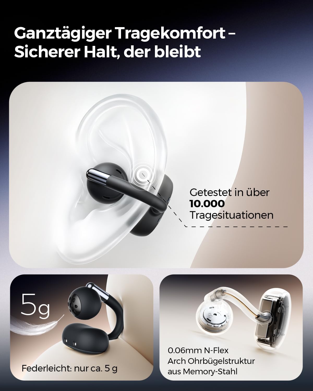 Thumbnail 2 de SoundPEATS Clip1 Open Ear Kopfhörer