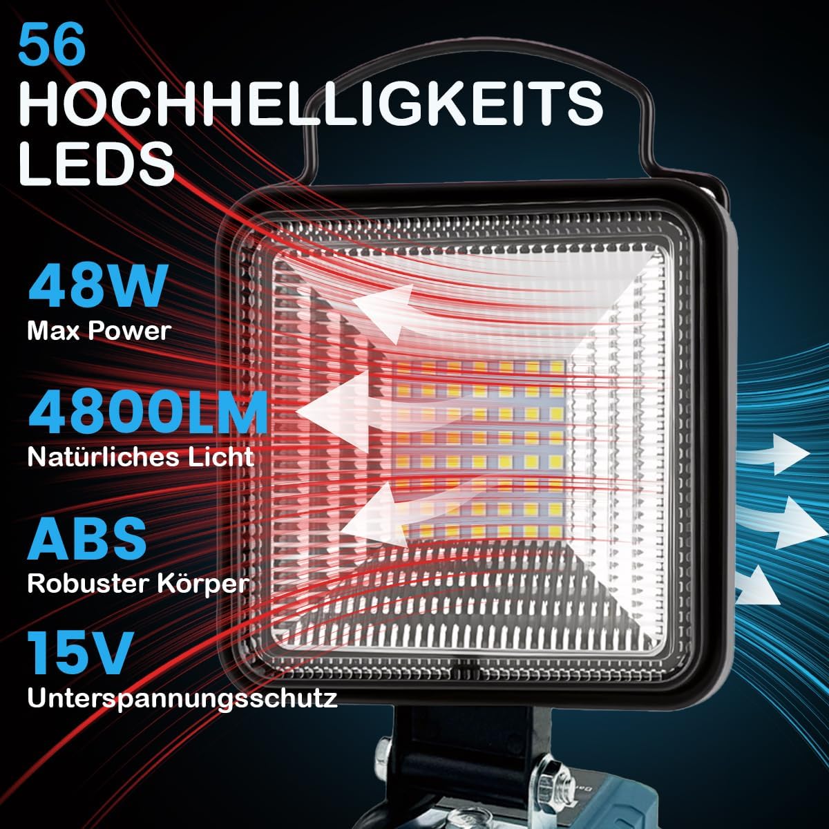 Thumbnail 2 de Makita 18V Akku LED Arbeitsleuchte