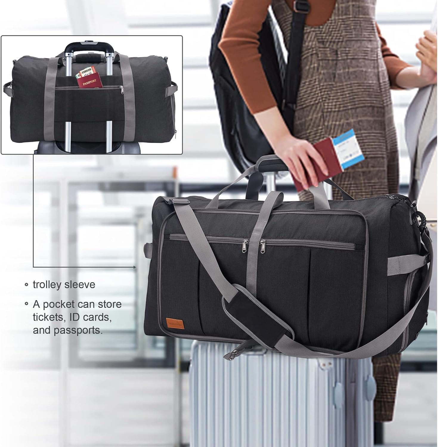Detalle de Upeelife Grand sac de voyage 125L