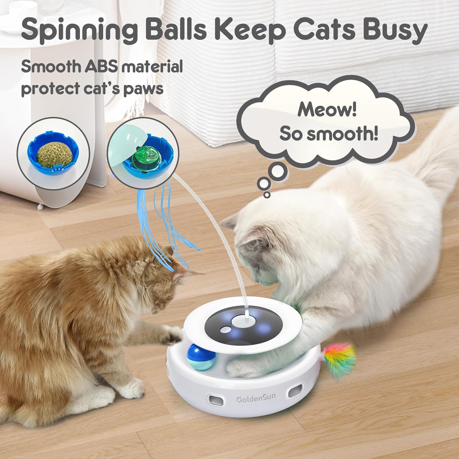 Thumbnail 5 de GoldenSun 3-in-1 Interactive Cat Toy ๐ฏ๐ฑ