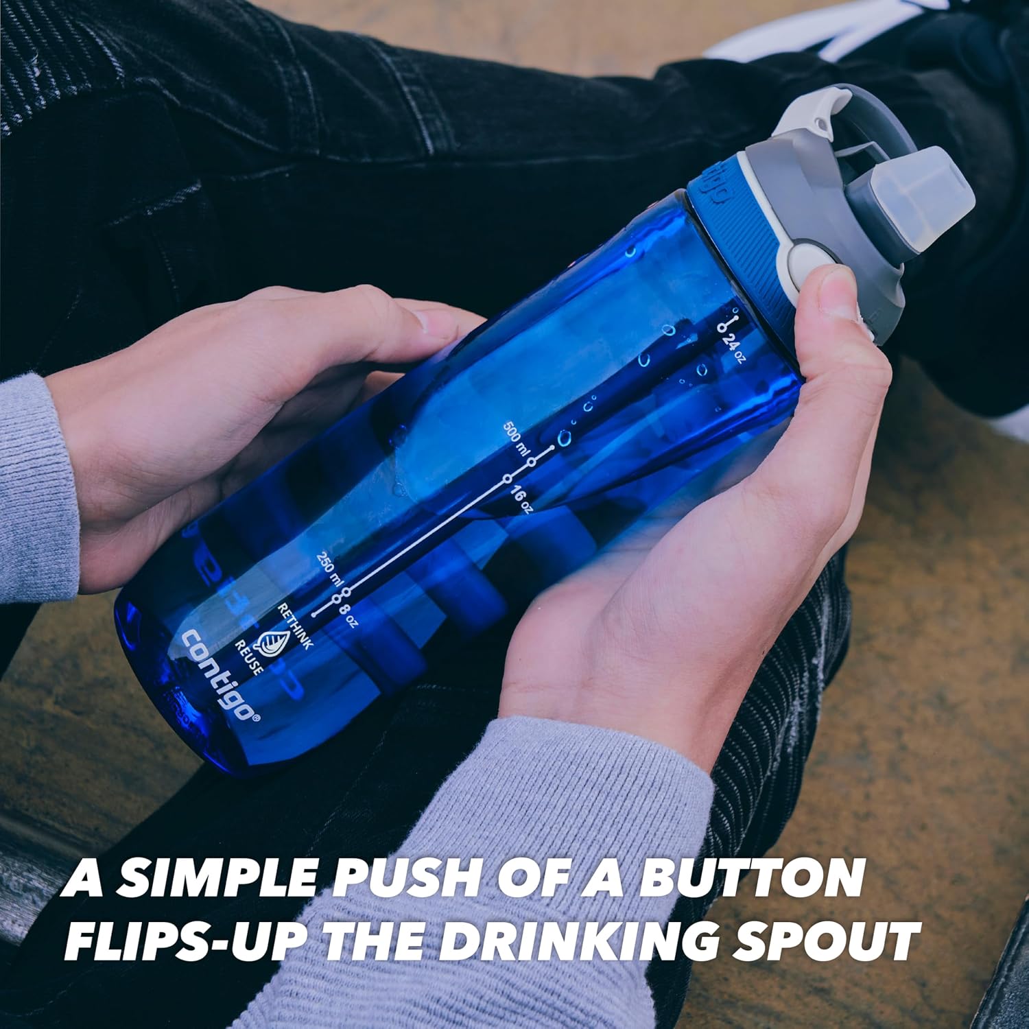 Detalle de Contigo Ashland Autospout: borraccia autocontrollata da 720 ml, senza BPA