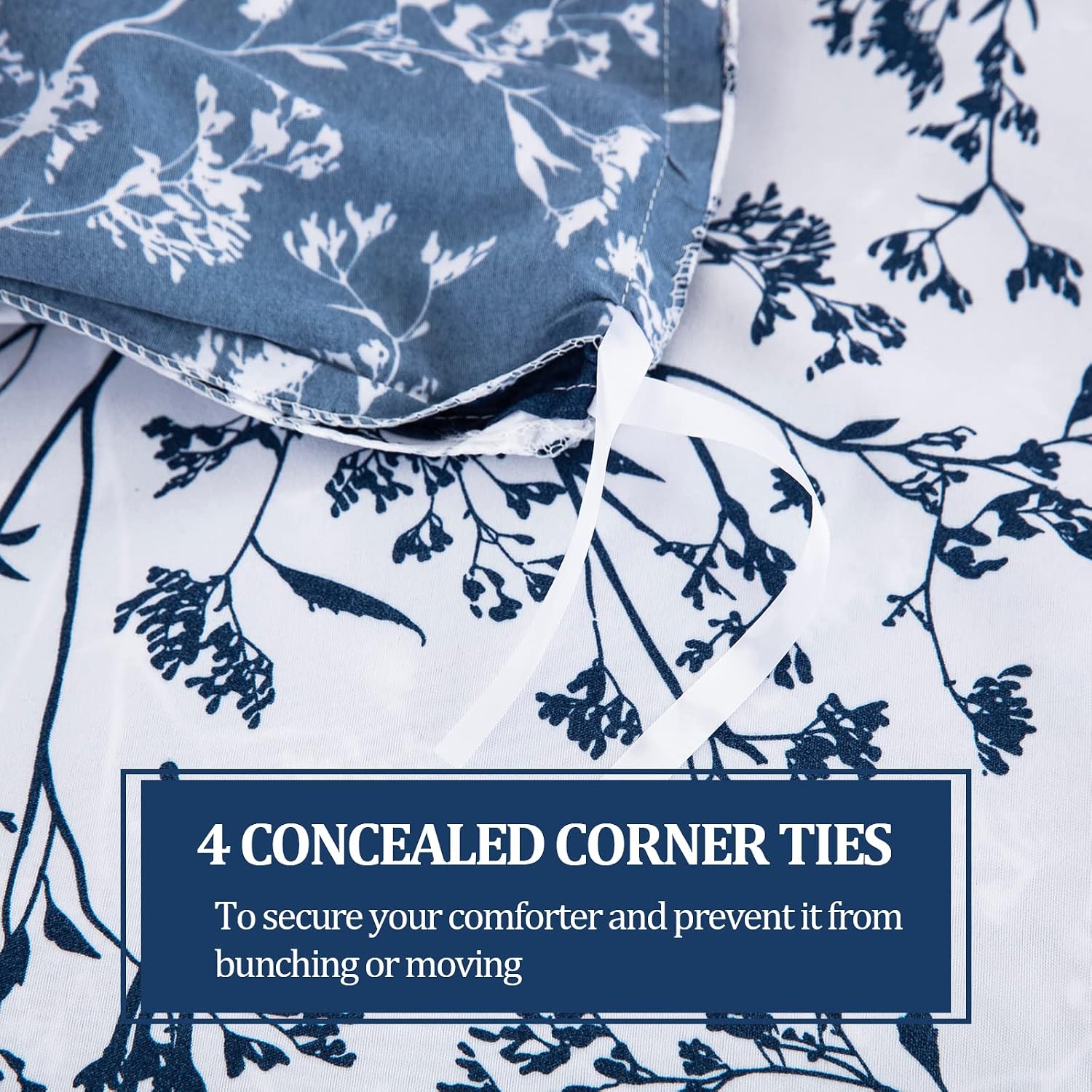 Thumbnail 6 de DJY Navy Bedding King 230x220cm duvet set