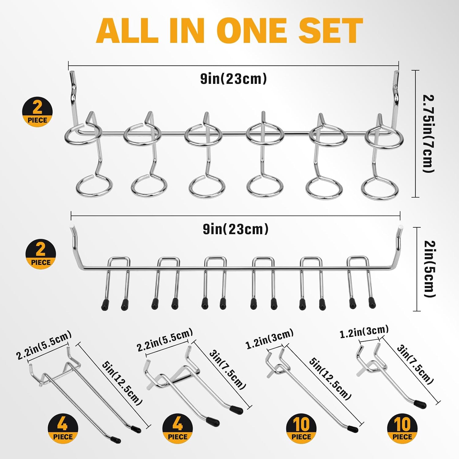 Thumbnail 1 de ELEAD 70223 301-Piece Pegboard Hooks Kit with Bins for 1/8- and 1/4-Inch Boards