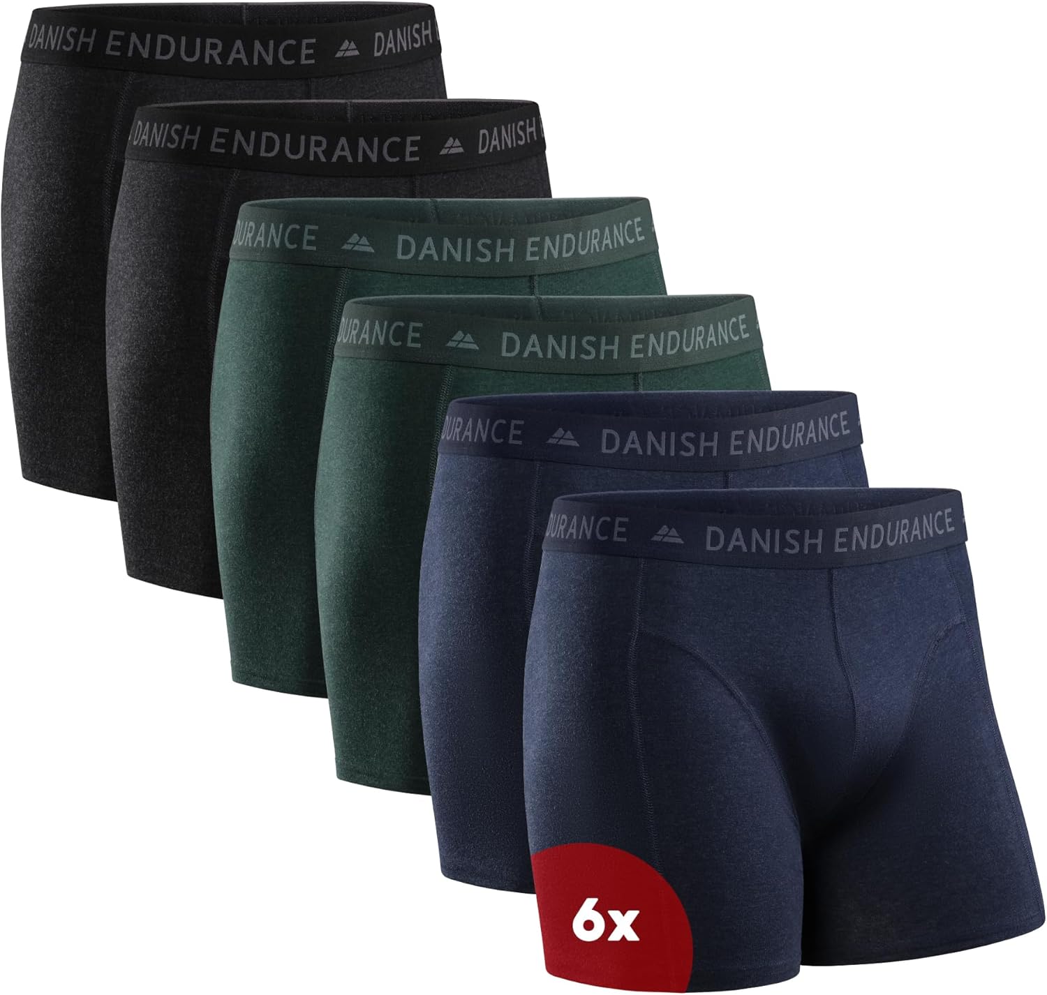 Thumbnail 6 de Danish Endurance Lot de 3 Boxers élastiques en coton pour homme