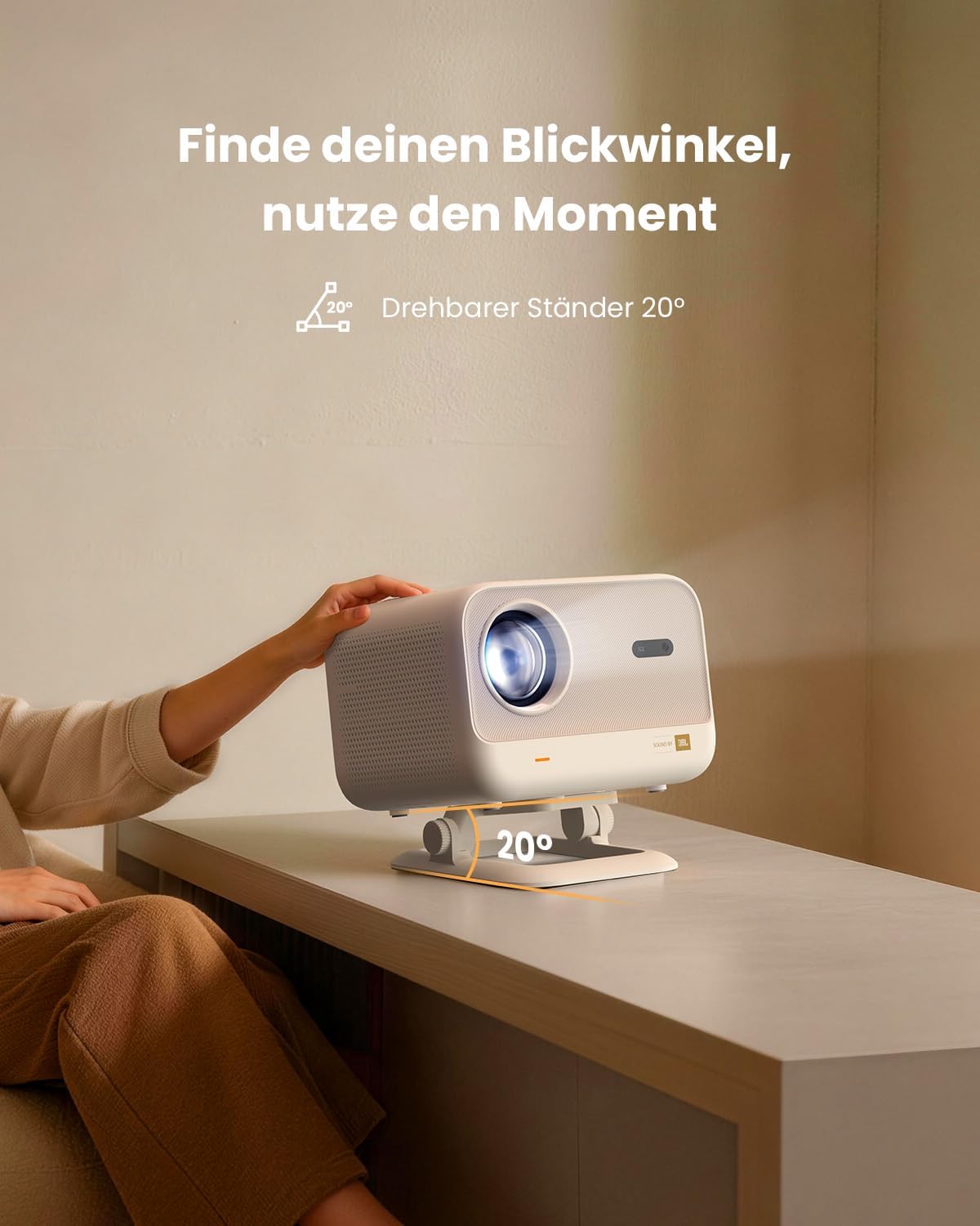 Thumbnail 6 de Yaber L2 Plus – SGS-zertifizierter Smart Beamer mit hoher Helligkeit, 1080p, HDR10, JBL-Sound & Auto-Fokus