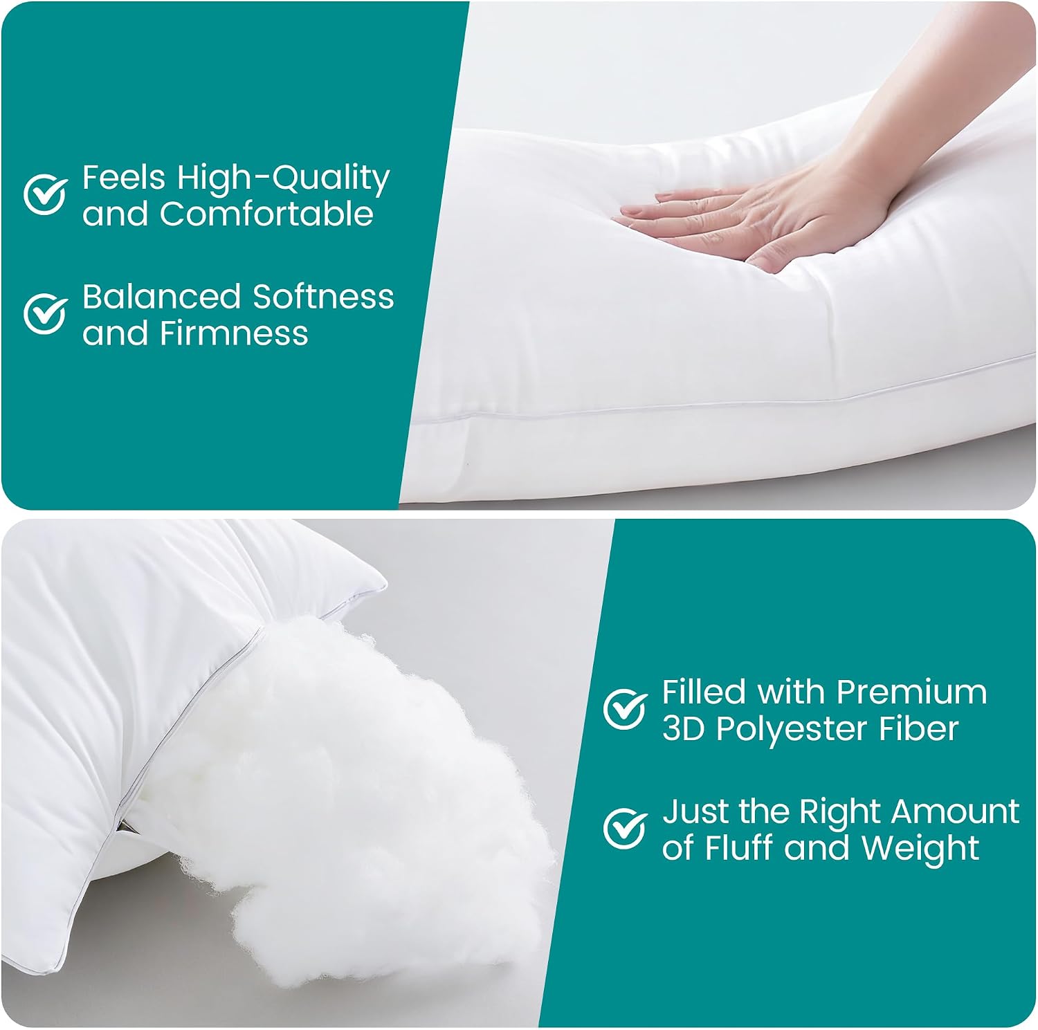 Detalle 1 de Oubonun Pillow Inserts, 20 x 26 Inches