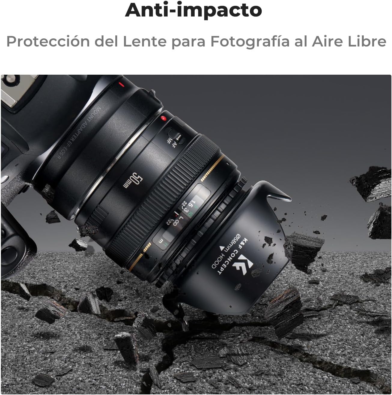 Thumbnail 4 de K&F Concept Parasol compatible Canon y Nikon 75-300mm