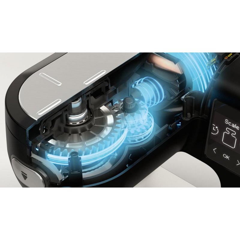 Detalle de Bosch Serie 6 MUMS6ZS17: robot de cocina 5,5 L, 1600 W, negro acero inoxidable