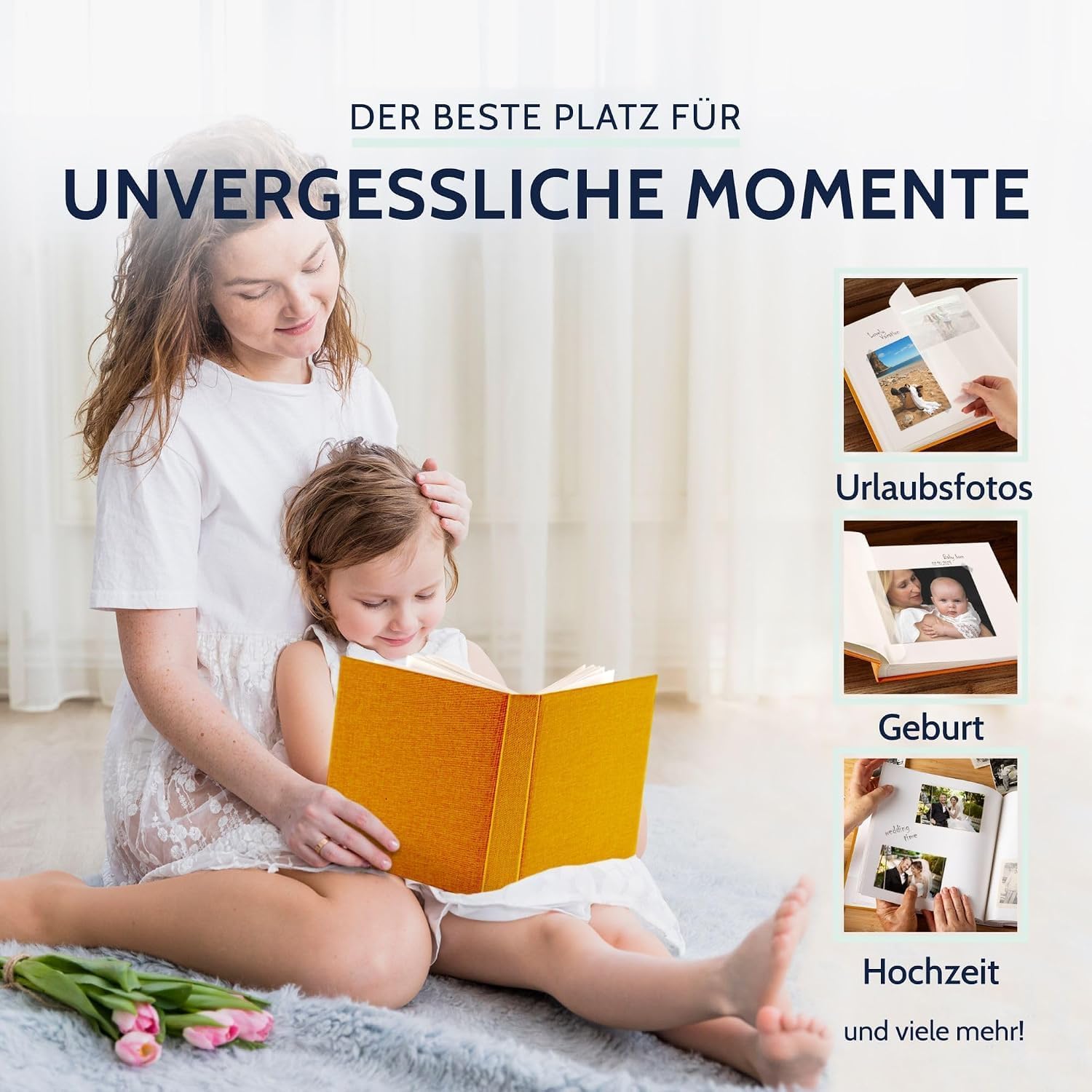Detalle 2 de goldbuch 31 705 Summertime – album fotograficzny 30 × 31 cm, 100 białych stron
