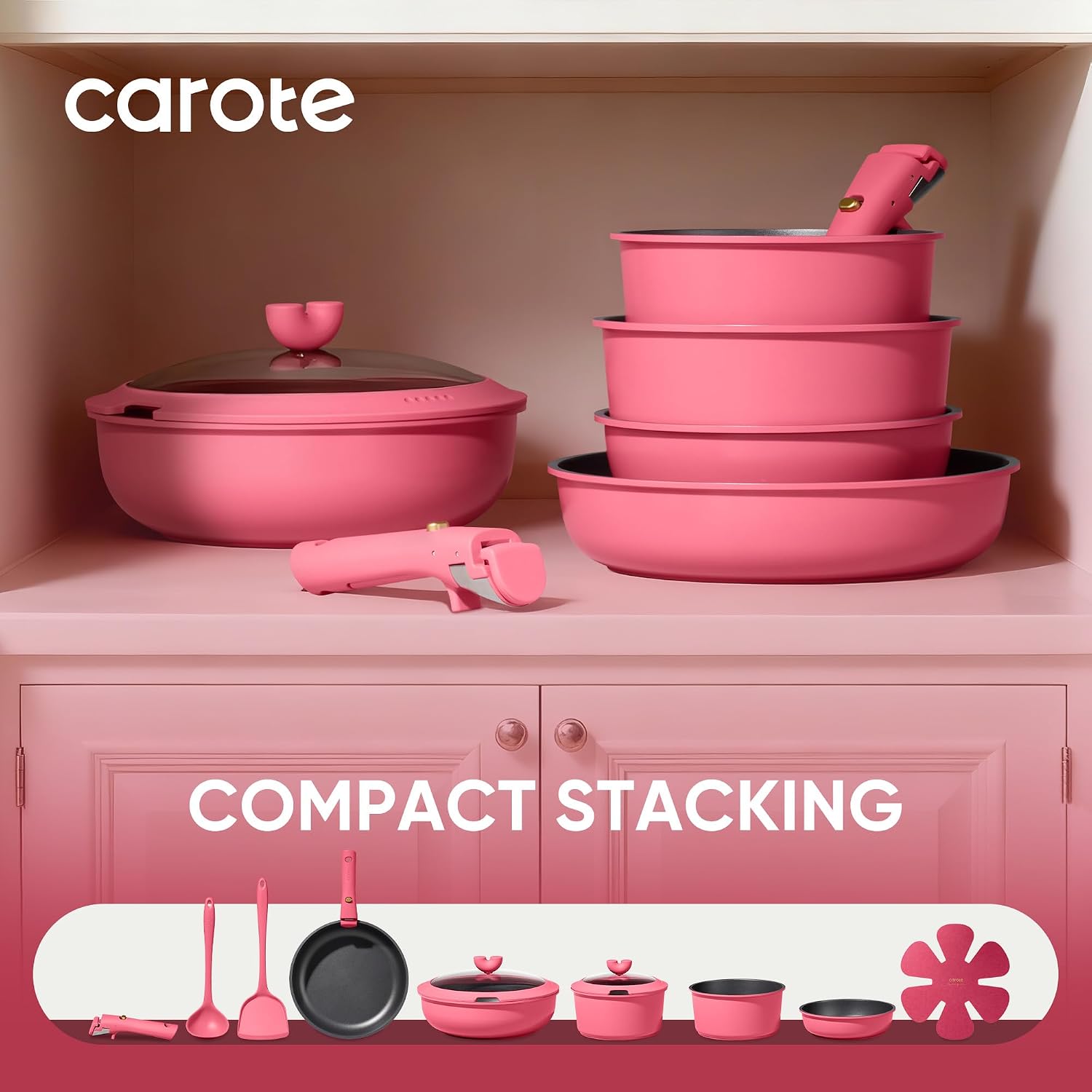 Detalle 2 de CAROTE 15pcs nonstick cookware set