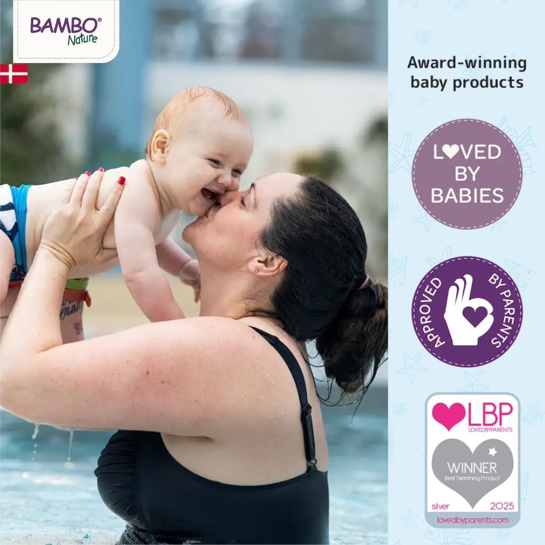 Detalle de Bambo Nature Premium Swim Nappy Pants (Medium, 12+ kg) – Disposable eco-labelled swim nappies