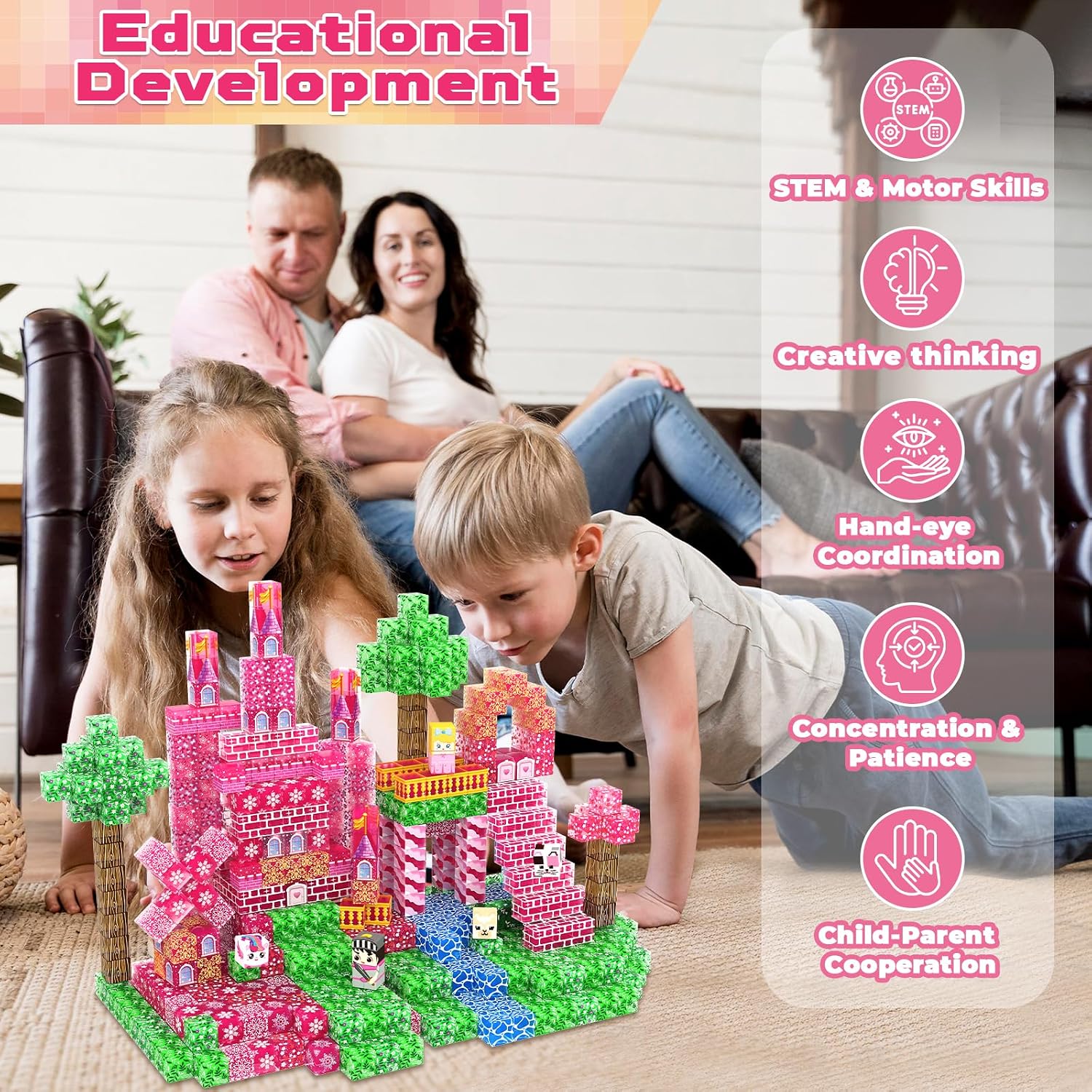 Detalle de Magnetic Blocks 100PCS magnetic building blocks
