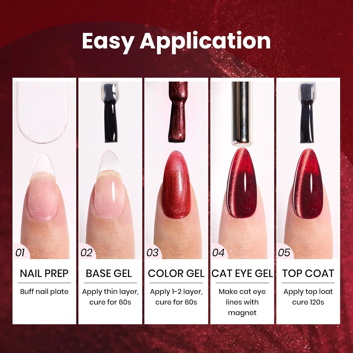 Thumbnail 6 de Beetles Jewel Parade Cat Eye Gel Polish Set 6-Color