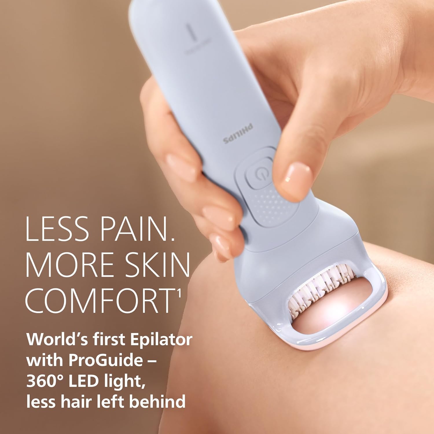 Thumbnail 2 de Philips Series 8000 Cordless Wet & Dry Epilator (BRE709/00) with ProGuide