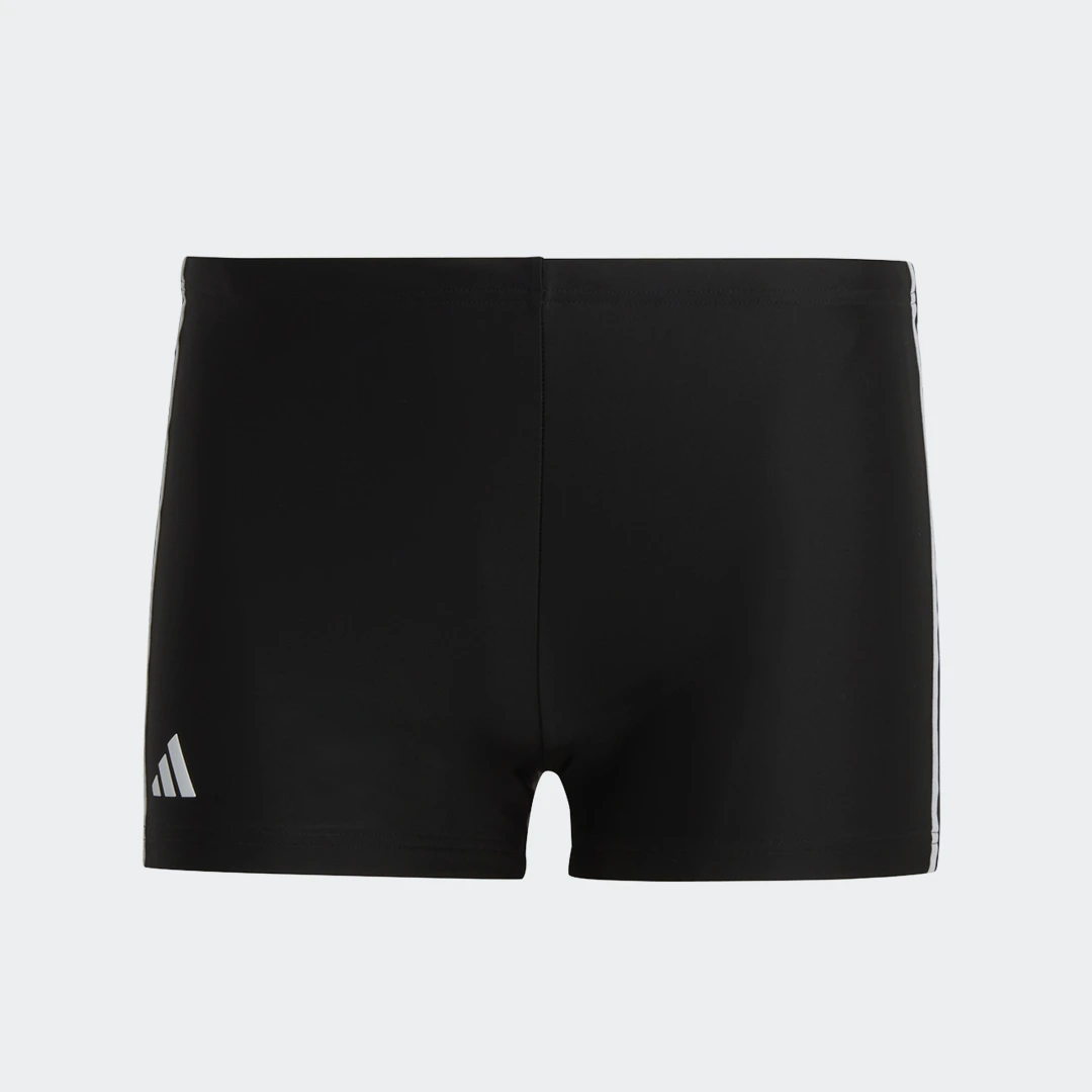 Detalle de Bañador bóxer Classic 3 bandas de Adidas, negro