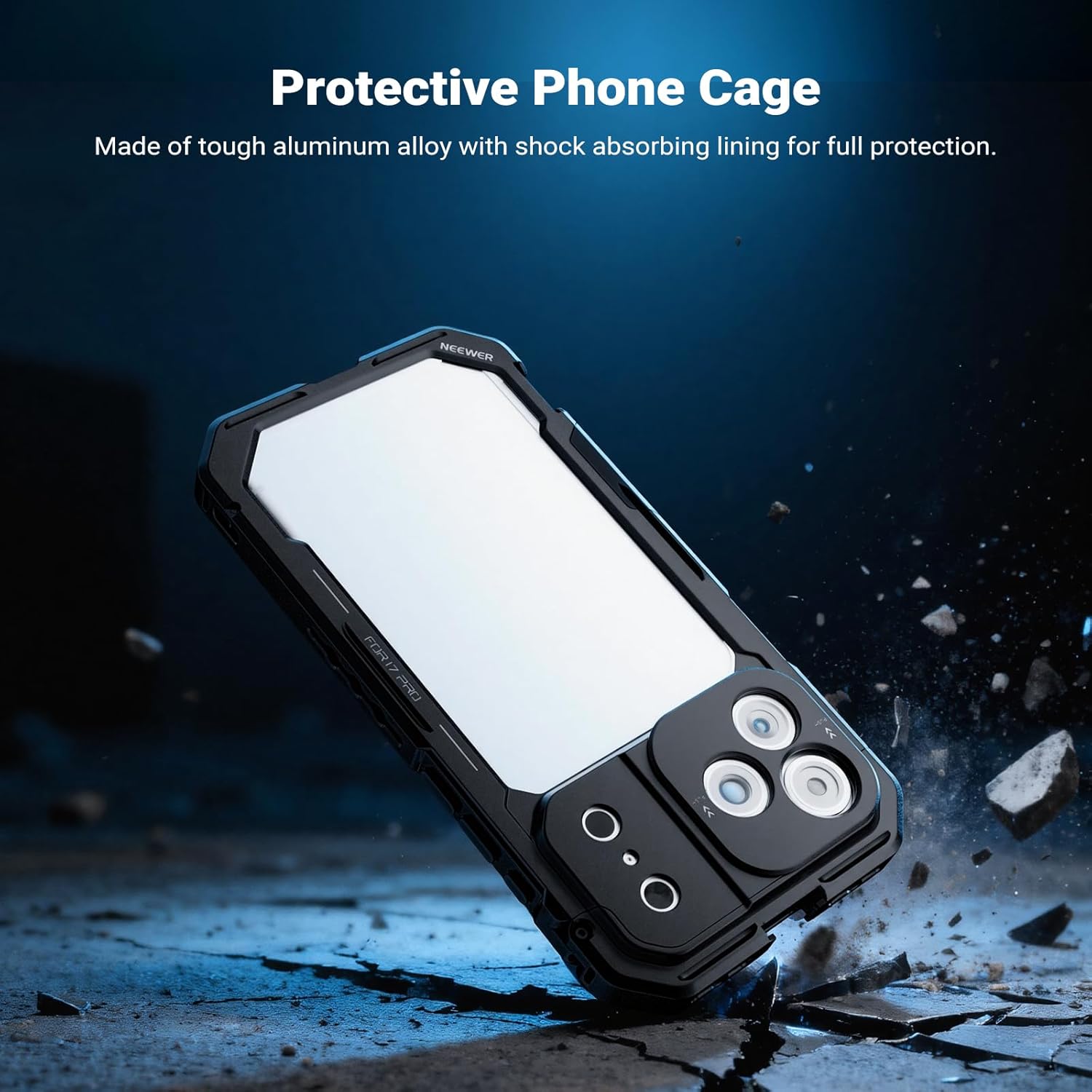Thumbnail 1 de NEEWER Phone Cage Kit for iPhone 17 Pro: Compact Video Rig with Quick Release Handles
