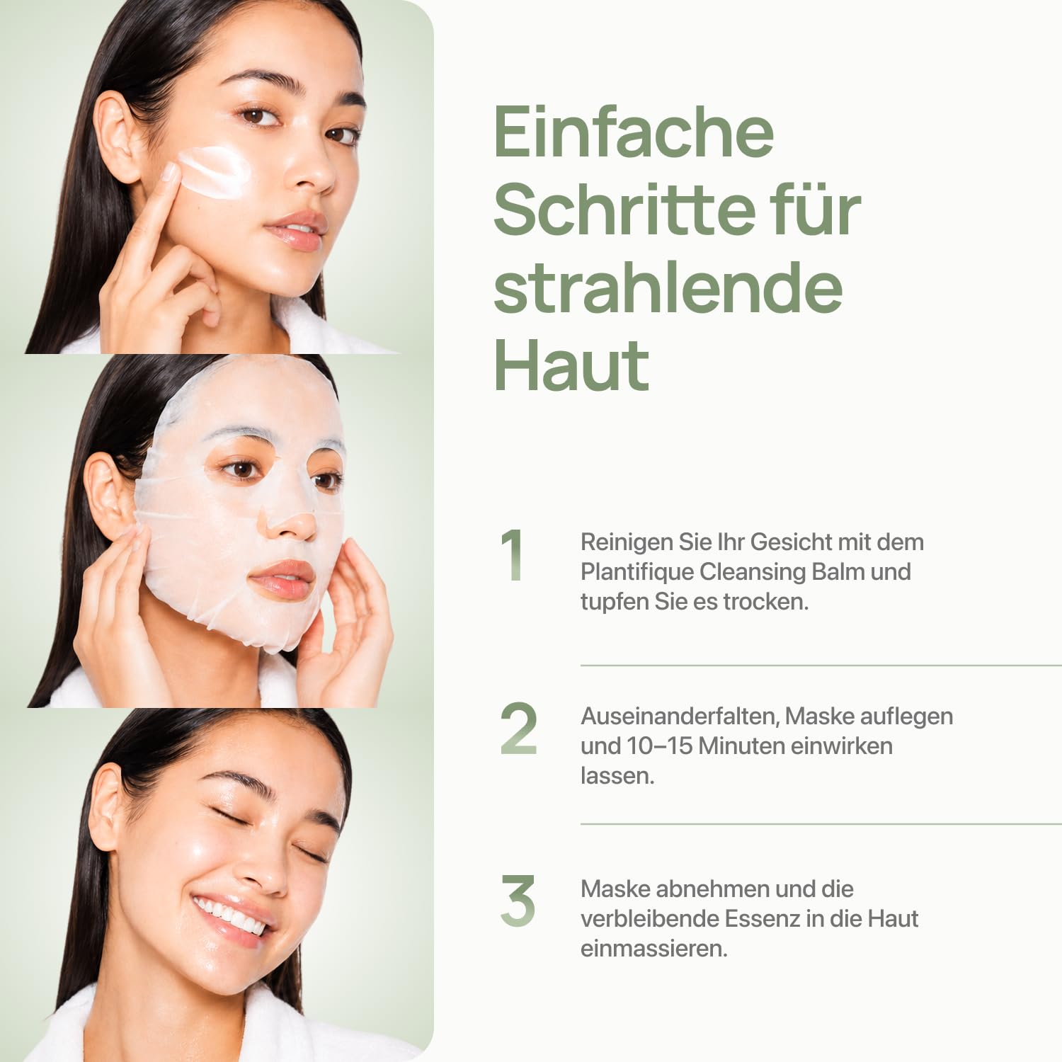Thumbnail 5 de PLANTIFIQUE Koreanische Gesichtsmaske 5-Pack – Hydrierende Masken mit Superfoods & Hyaluronsäure