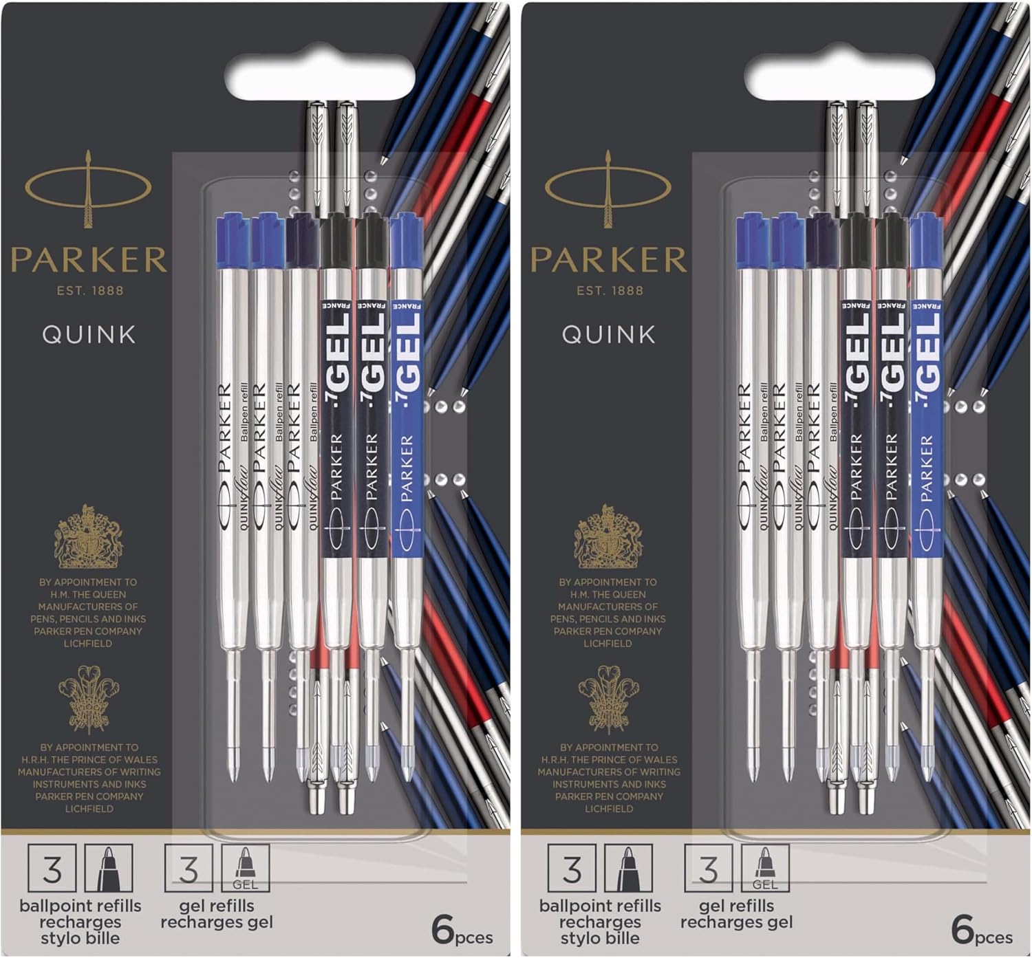 Thumbnail 6 de Parker Jotter London Discovery Pack: QUINKFlow- und QUINK-Nachfüllminen im 6er-Set