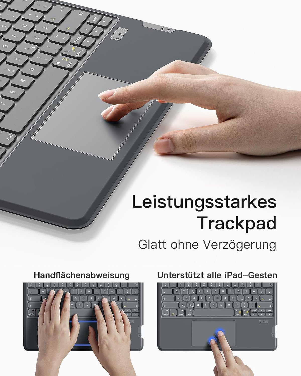 Thumbnail 4 de Inateck Tastatur Hülle für iPad Air 13 und iPad Pro 12.9