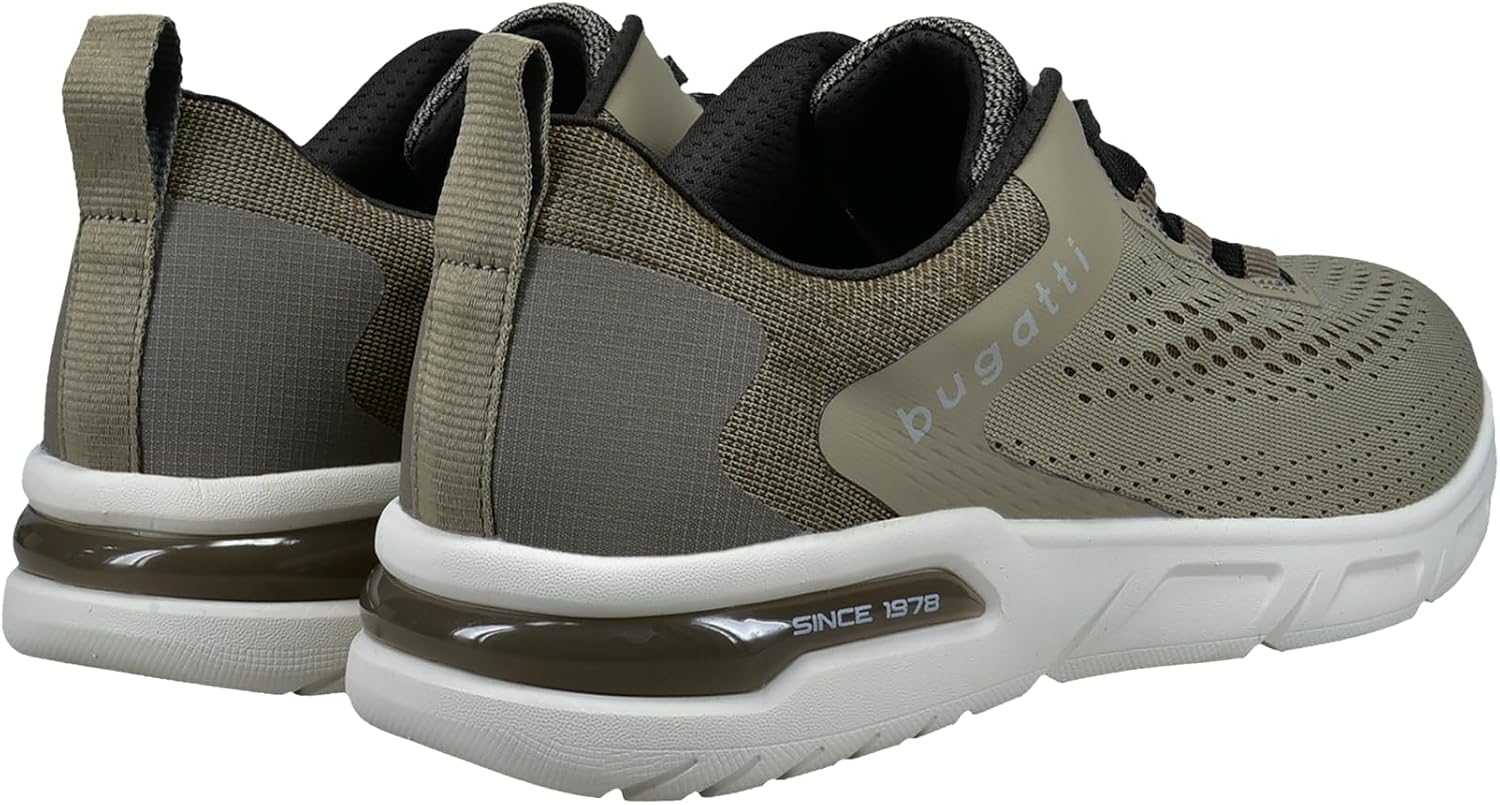 Detalle de Bugatti Herren sportliche Schnürer – Sneaker/Derby-Schuhe mit Textil-Obermaterial