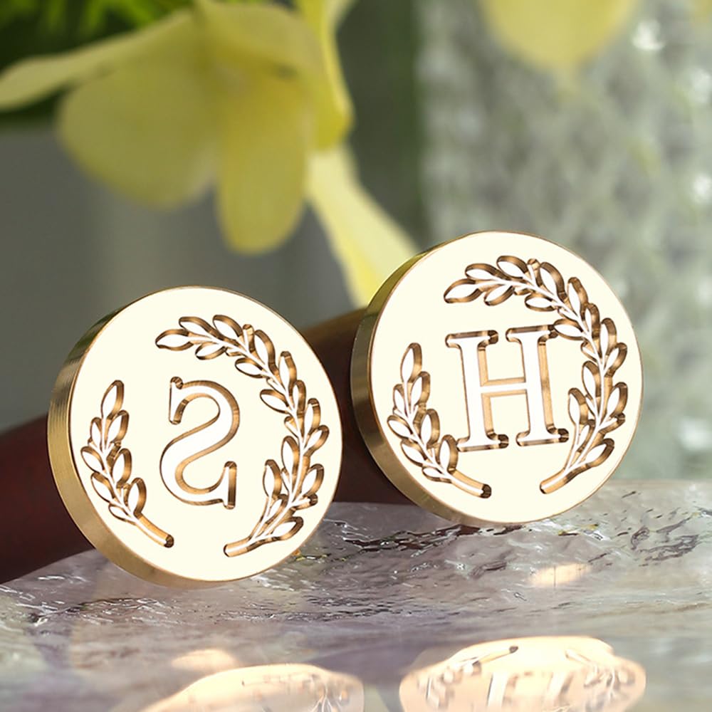 Detalle de YOLAKIS Wax Seal Stamp with S Initial