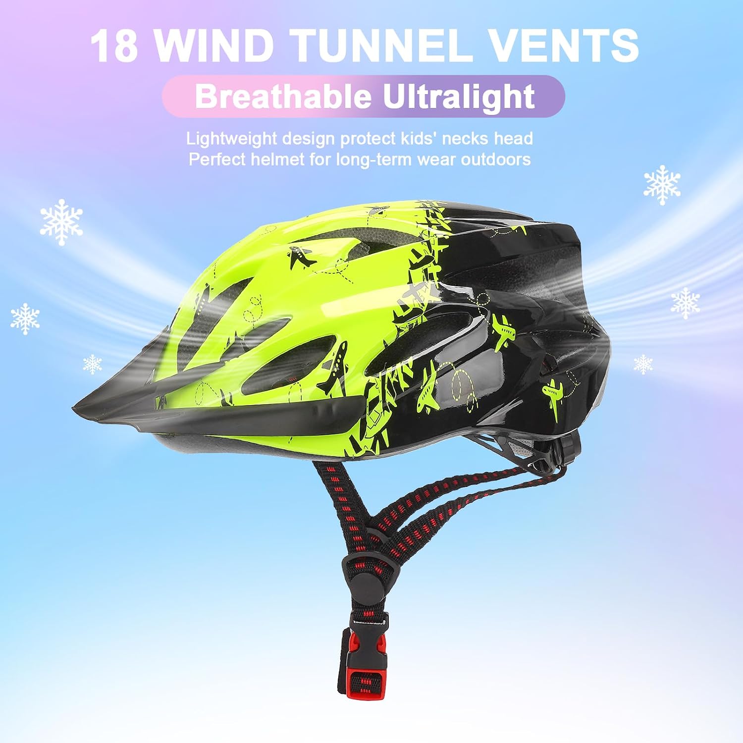 Detalle de Kids Bike Helmet for Age 8-15: Lightweight Adjustable Multi-Sport Helmet (54-59cm)