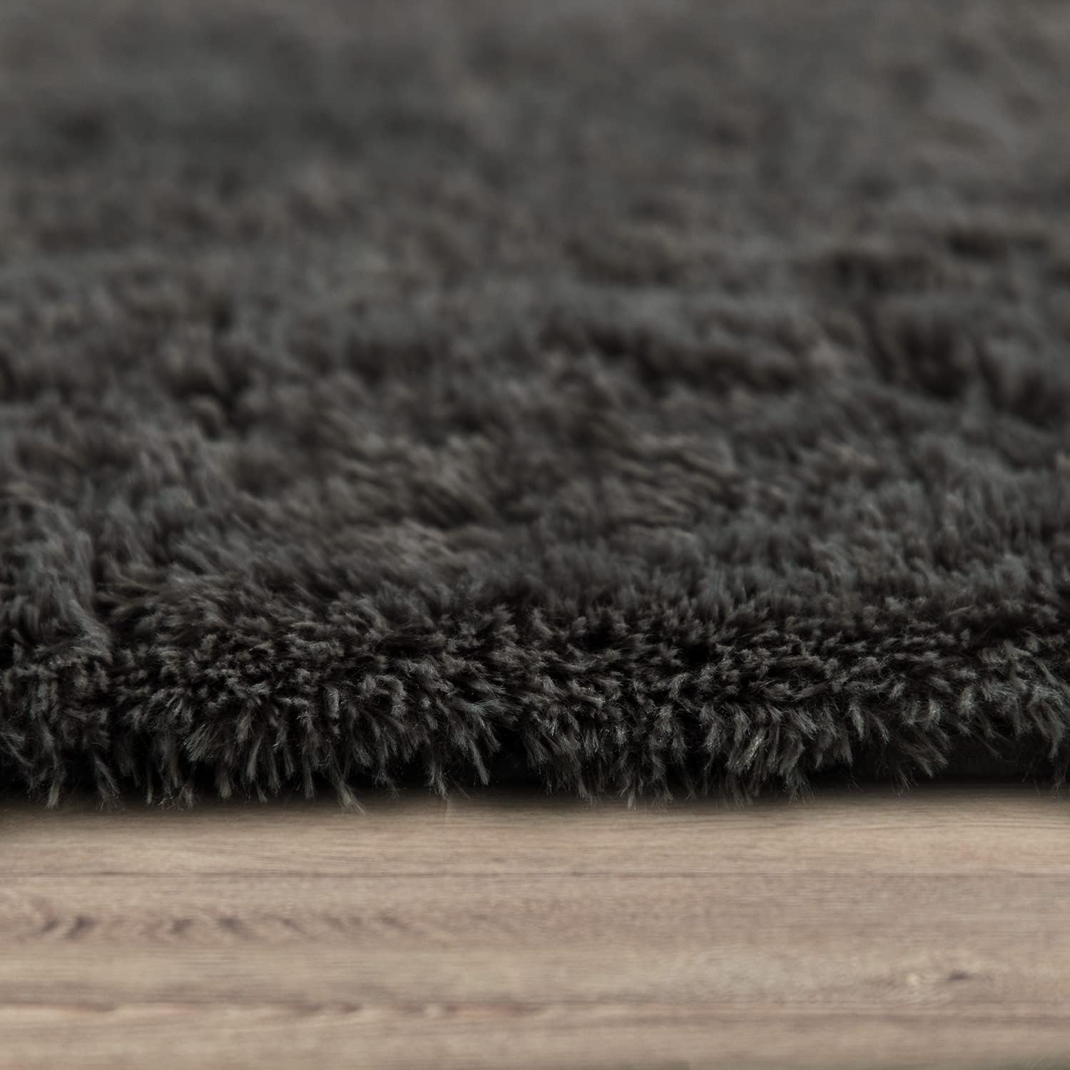 Detalle 2 de Paco Home Tapis poils longs anthracite 140x200