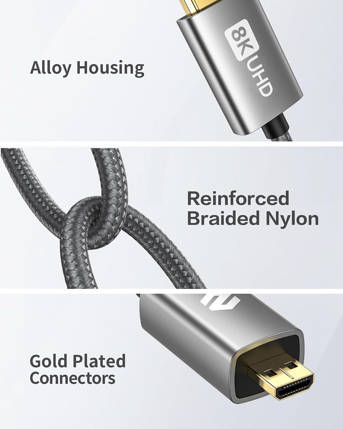 Thumbnail 5 de Silkland Micro HDMI to HDMI Cable 1m, 4K@60Hz