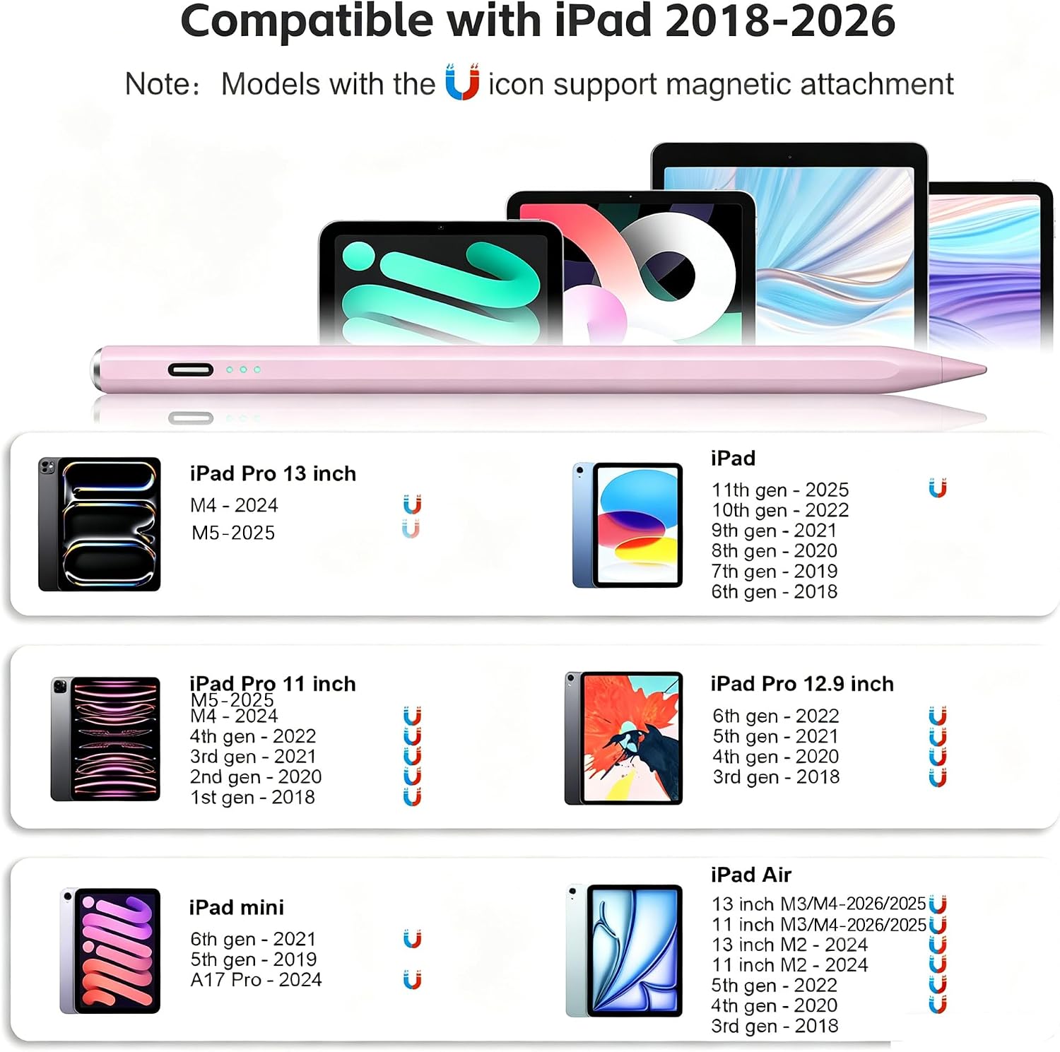 Thumbnail 1 de Aspaper M4 Stylus Pen for iPad with Tilt Sensitivity and Palm Rejection