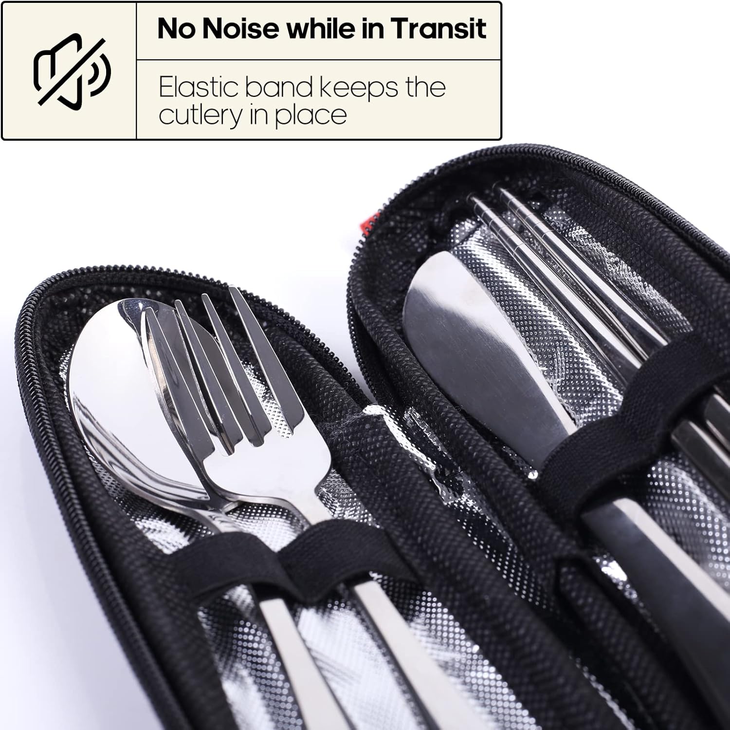 Thumbnail 2 de Couverts Lunch Box Quatish – Ensemble de couverts réutilisables en acier inoxydable avec boîtier portable