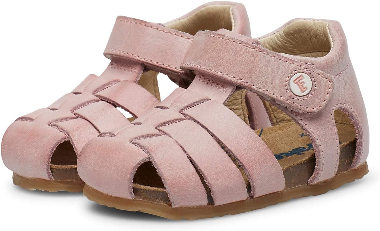 Detalle de Falcotto Sandali semi chiusi in pelle: stile e comfort con chiusura a strappo