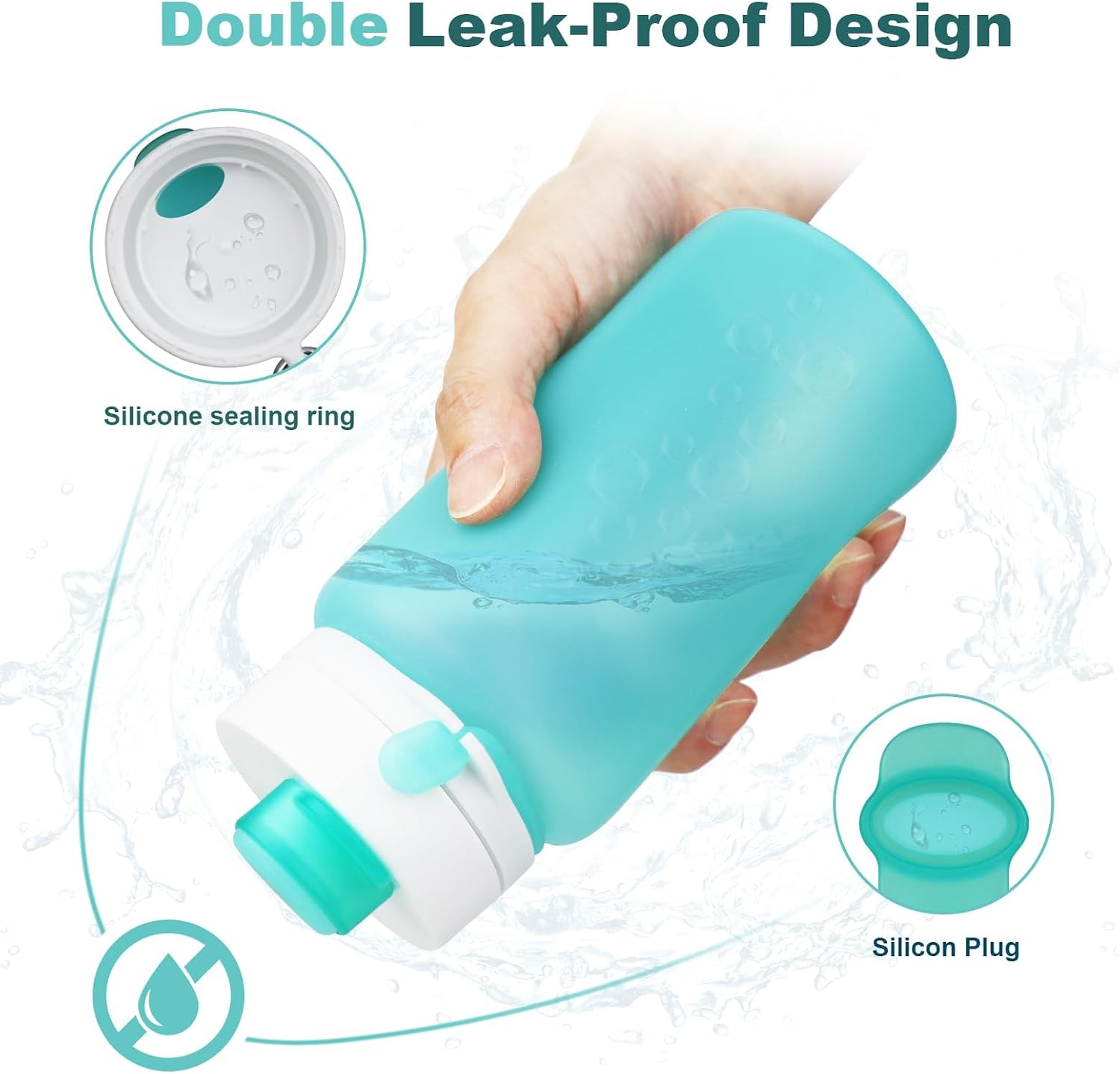 Thumbnail 4 de PLTCAT Model 1 19oz Collapsible Silicone Water Bottle, BPA-Free