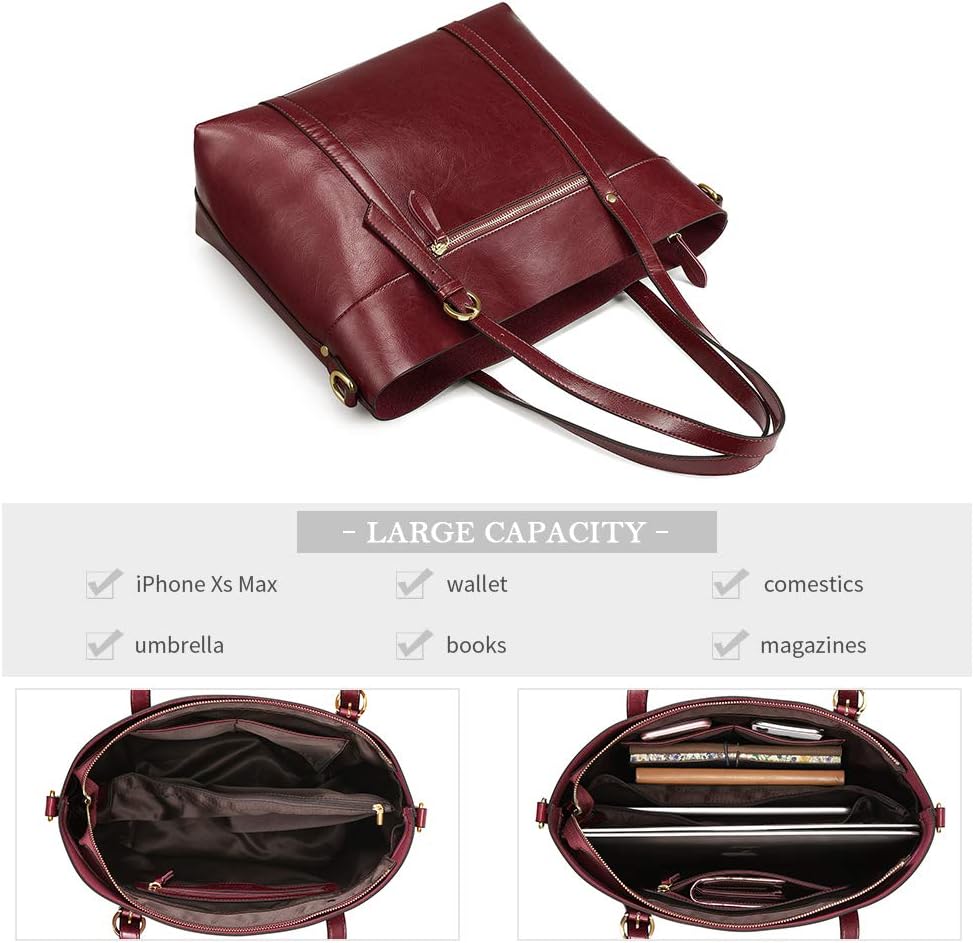 Detalle de Kattee Leather Tote 32cm capacity