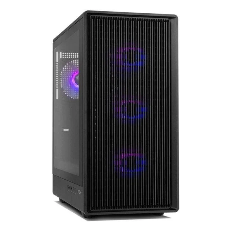 Detalle de NOX Infinity IOTA: Torre semitorre Mesh ARGB Negro, 4x120 mm (ATX)