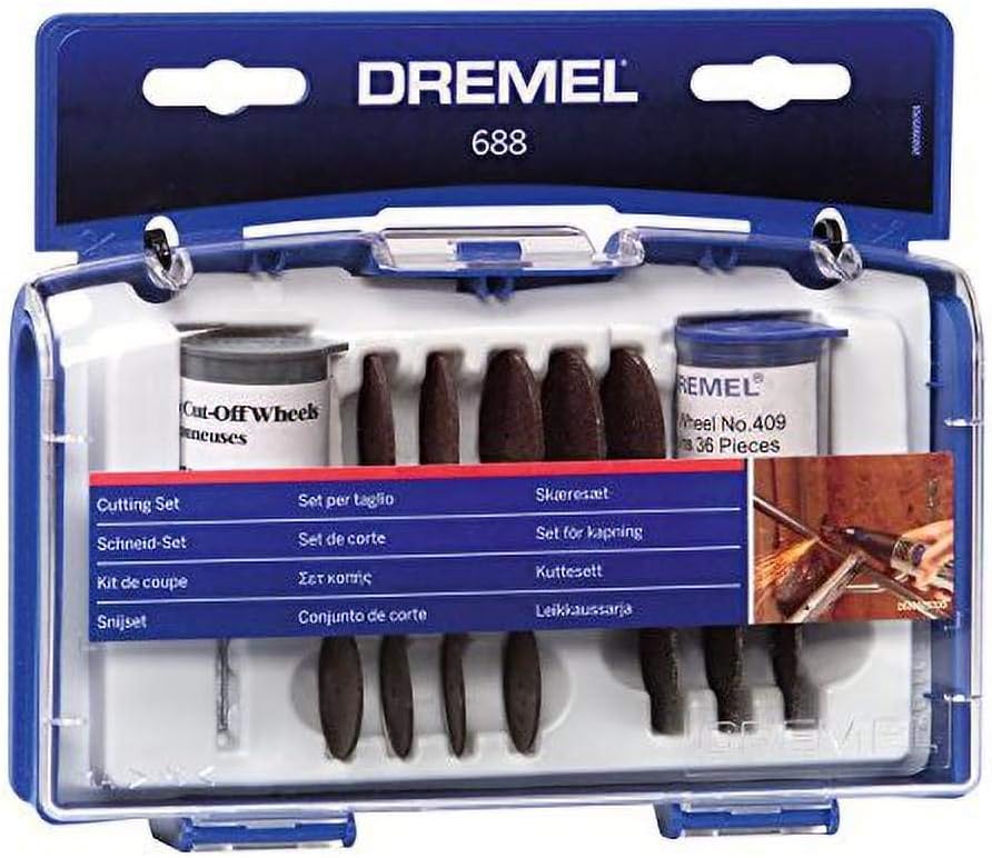 Detalle 2 de Dremel 687 : coffret d’accessoires pour travaux généraux (52 accessoires) dans un étui réutilisable