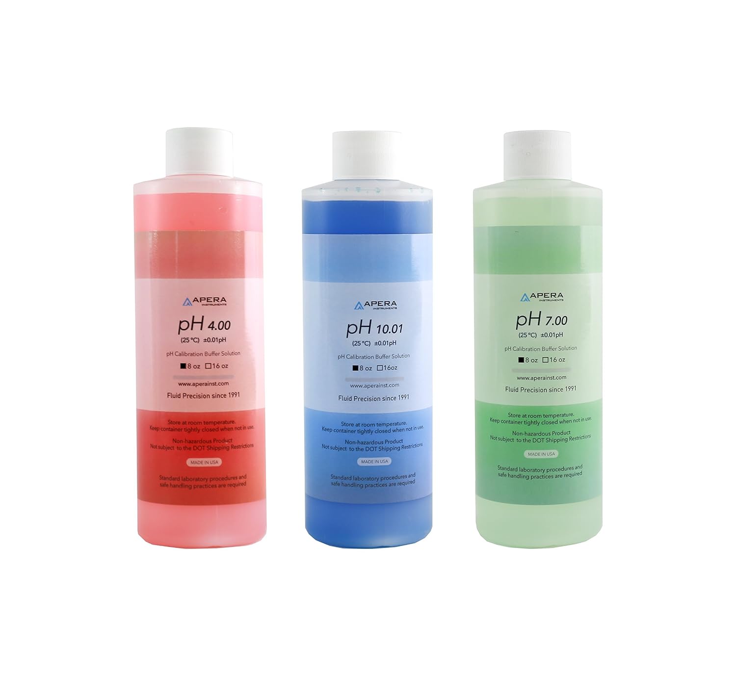 Detalle de Apera Instruments pH calibration buffer kit, 8 oz bottles