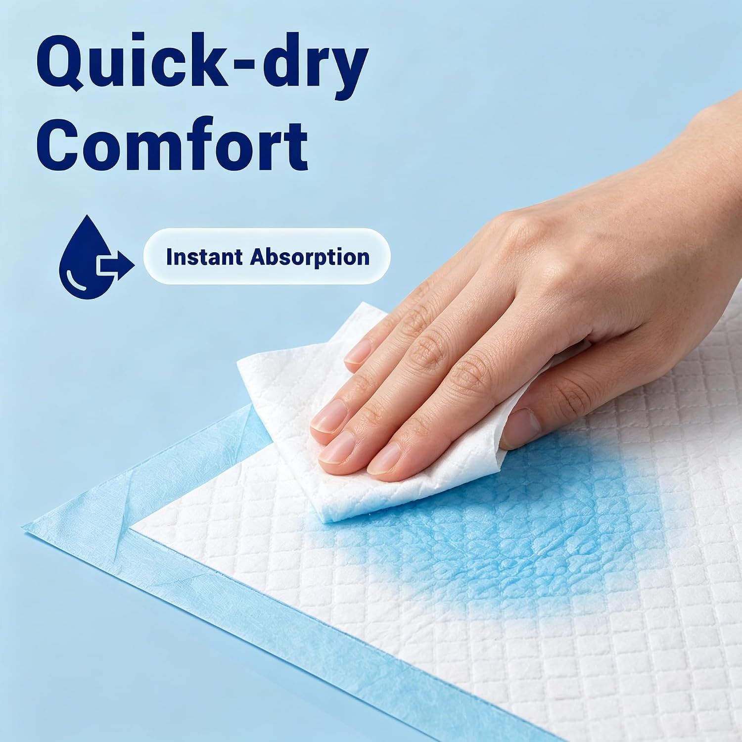 Thumbnail 4 de BLUECUSTOS BLUECUSTOS-30x36-50-PE Disposable Bed Pads, 30" x 36", 7-Layer