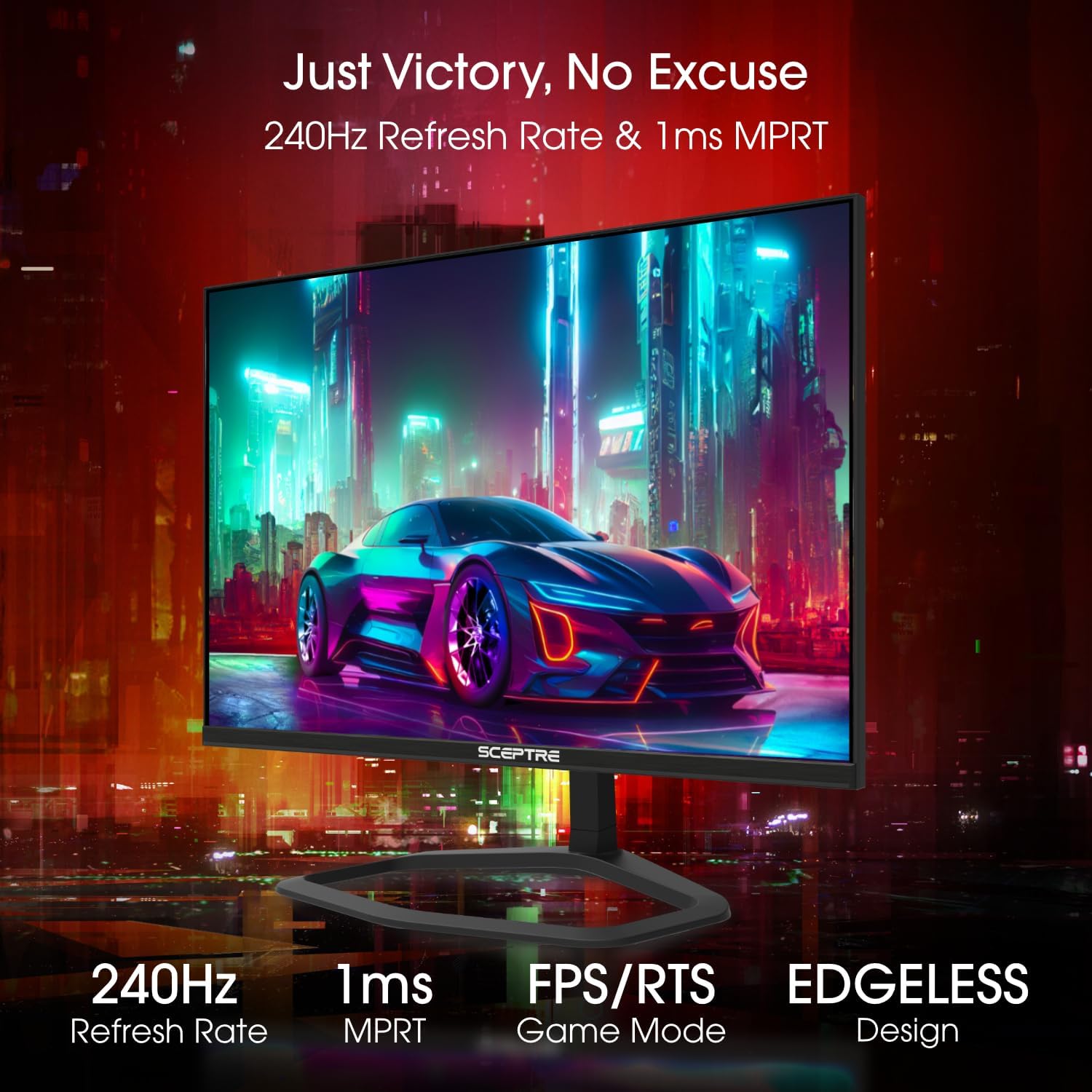 Thumbnail 2 de Sceptre New 24.5-Inch Gaming Monitor (E255B-FWD240 Series)