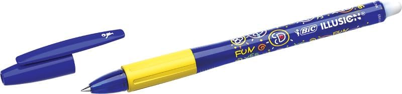 Detalle de BIC Illusion 516518 kulspetspennor, raderbara och påfyllningsbara, blått bläck