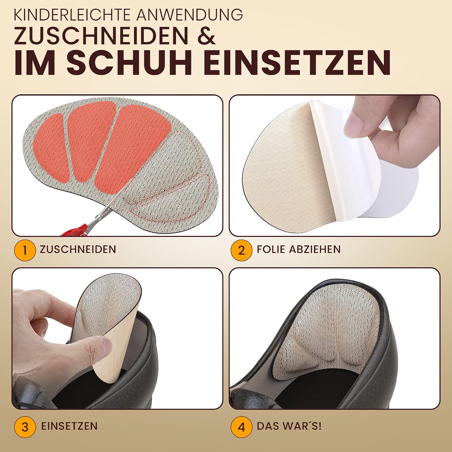 Thumbnail 6 de FERSENFREUND Premium Fersenpolster 6er-Set 🦶