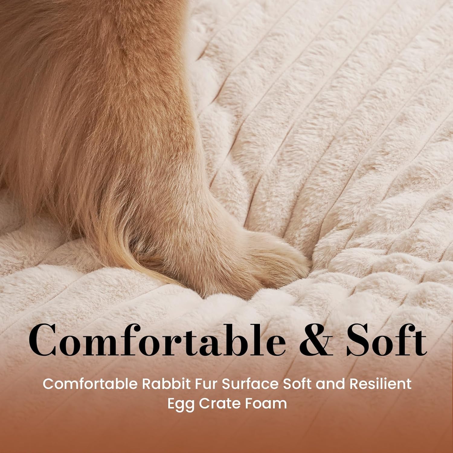 Detalle 2 de Cozila Extra Large Orthopedic Dog Crate Bed, 41 x 27 x 4 in, Waterproof Liner