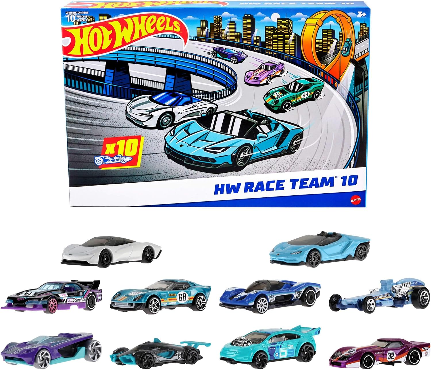Thumbnail 6 de Hot Wheels Toy Trucks 10-Pack (Assorted Styles, One Random Set) – 1:64 Scale