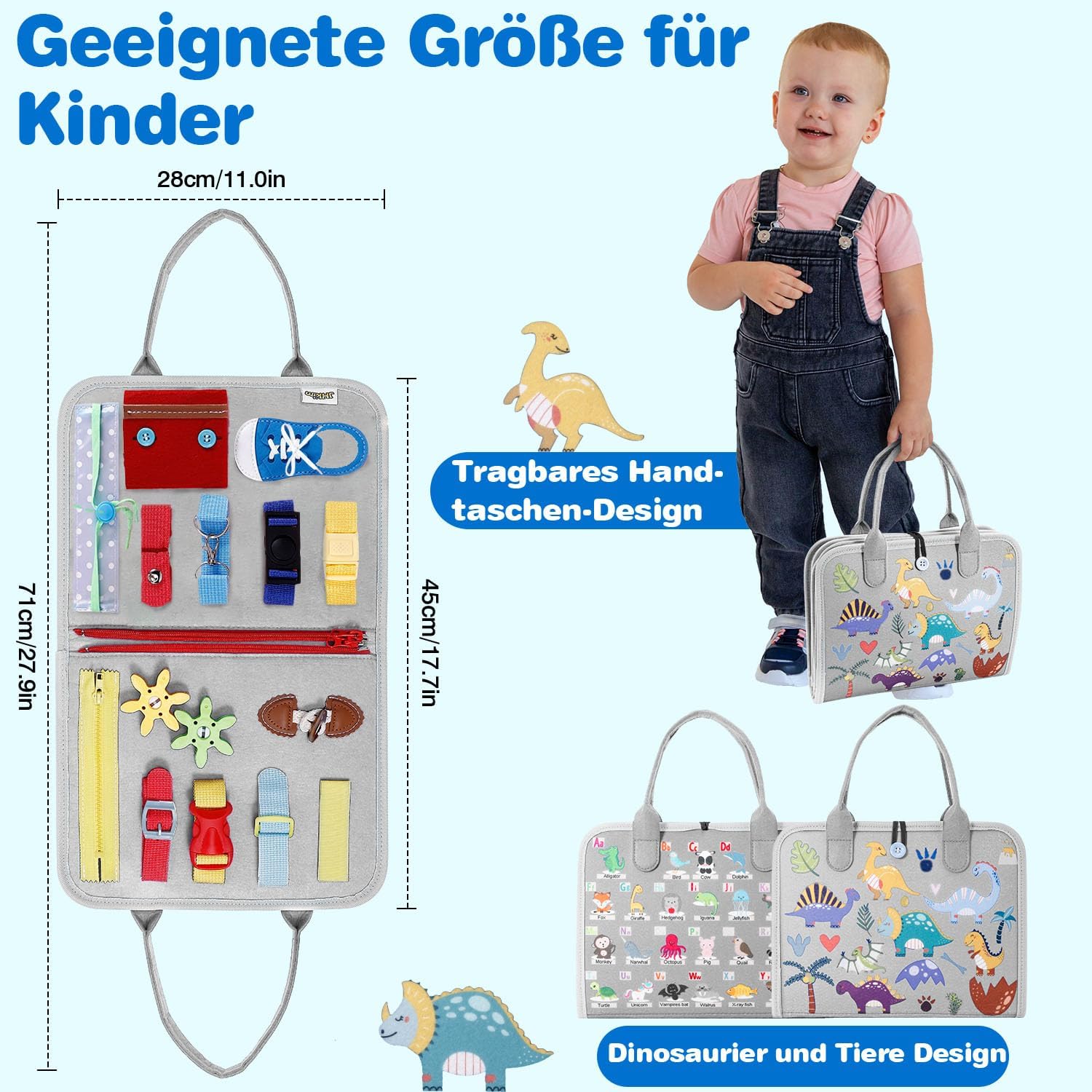 Thumbnail 6 de JHkim Montessori Busy Board Deutsch