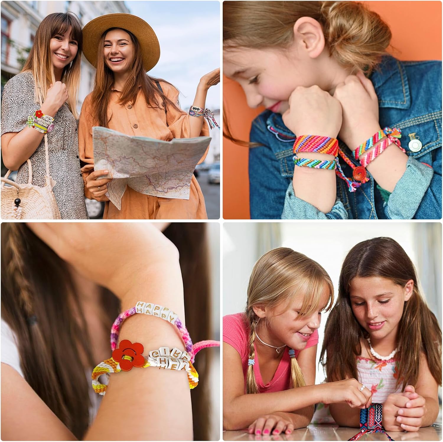 Thumbnail 2 de Friendship Bracelet Making Kit for Girls Ages 8-12 (28 Pre-Cut Threads & Letter Beads)