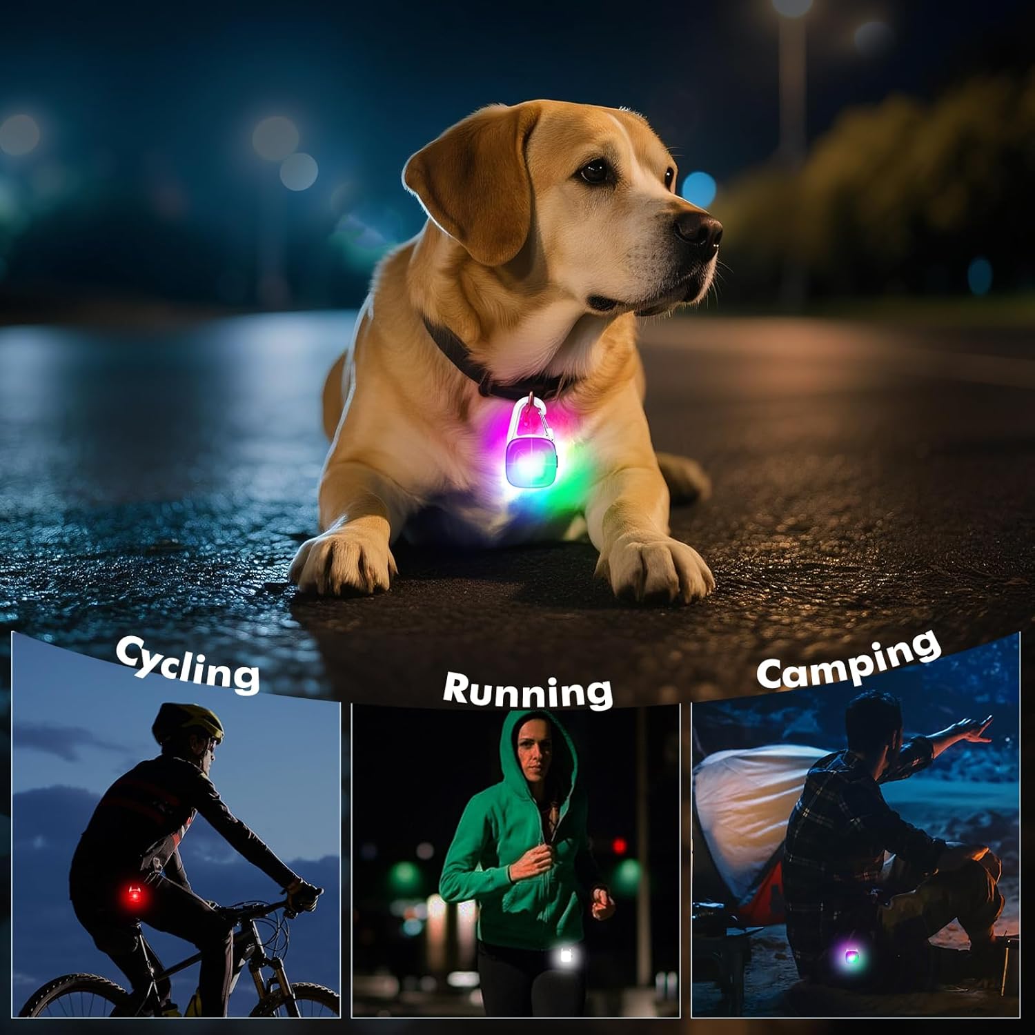Thumbnail 6 de Dog Lights for Night Walking 2-pack LED clip-on 🐕