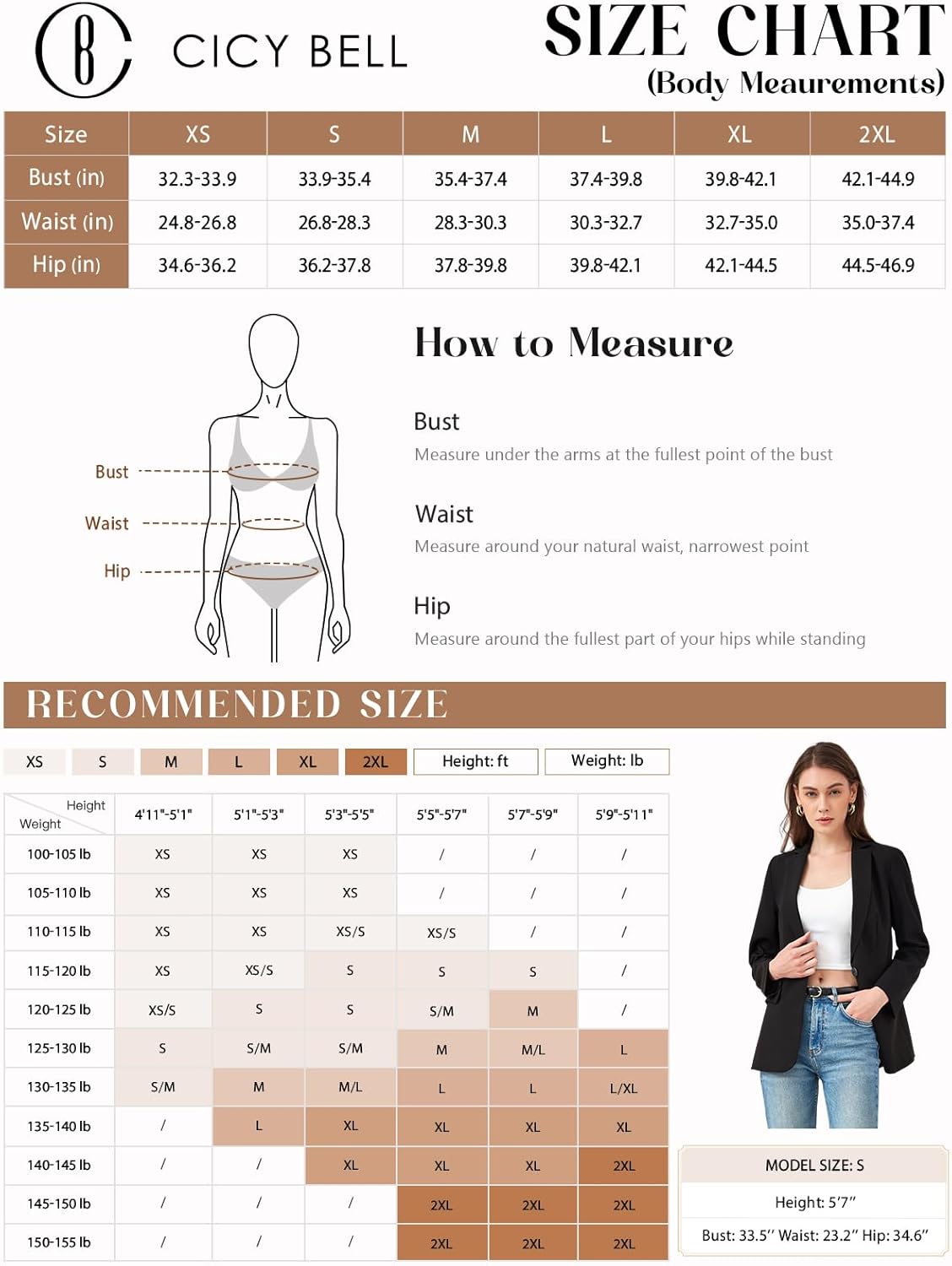 Thumbnail 4 de Cicy Bell Casual Women's Jacket with Front Slit
